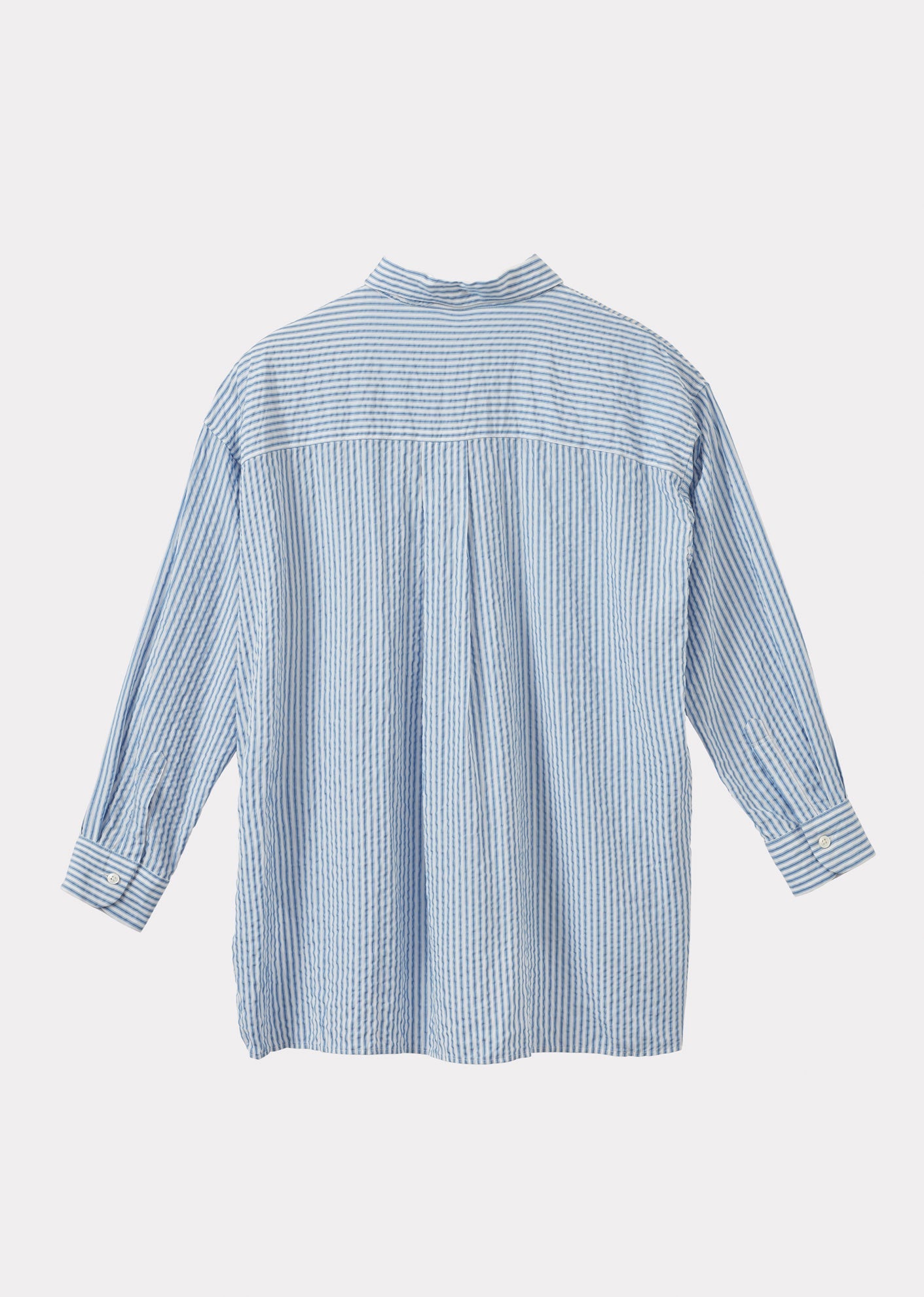 A-LINE SHIRT - NAVY BLUE STRIPE