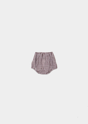 LOTUS BABY BLOOMER - CHOCOLATE CHECK