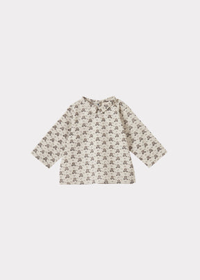 CARROT BABY SHIRT - POLKA FLORAL