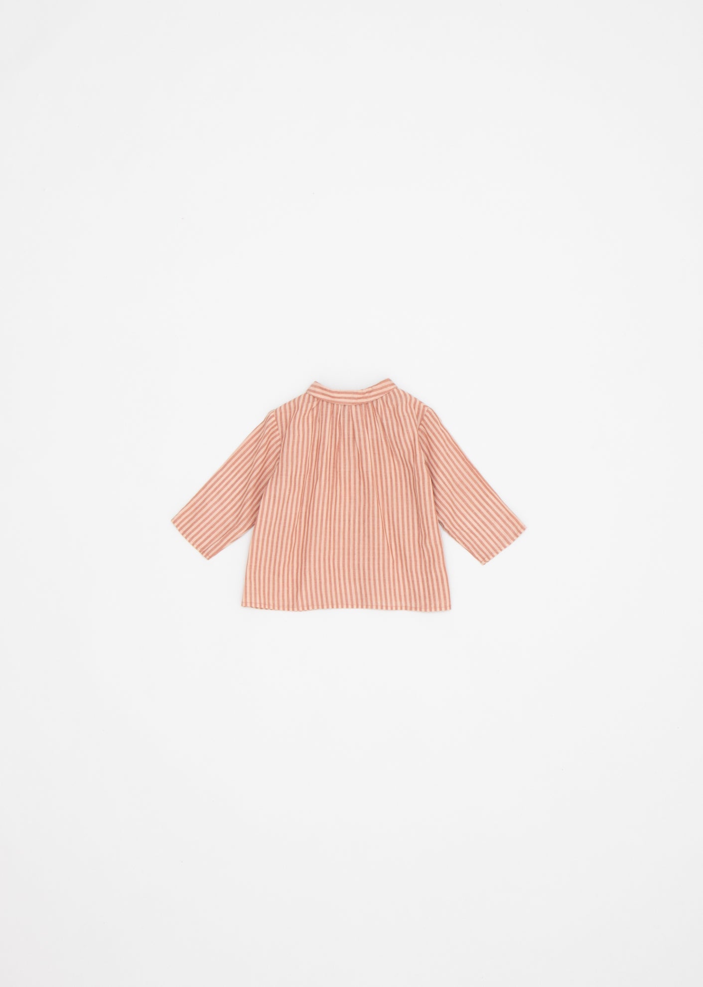 ALOE BABY SHIRT - DUSTY ROSE STRIPE 2