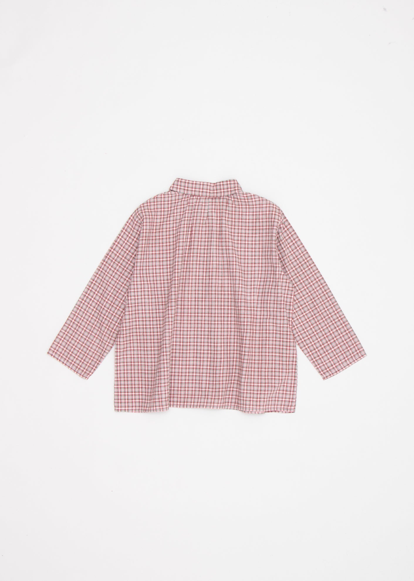 ALOE SHIRT - BURGUNDY CHECK 2