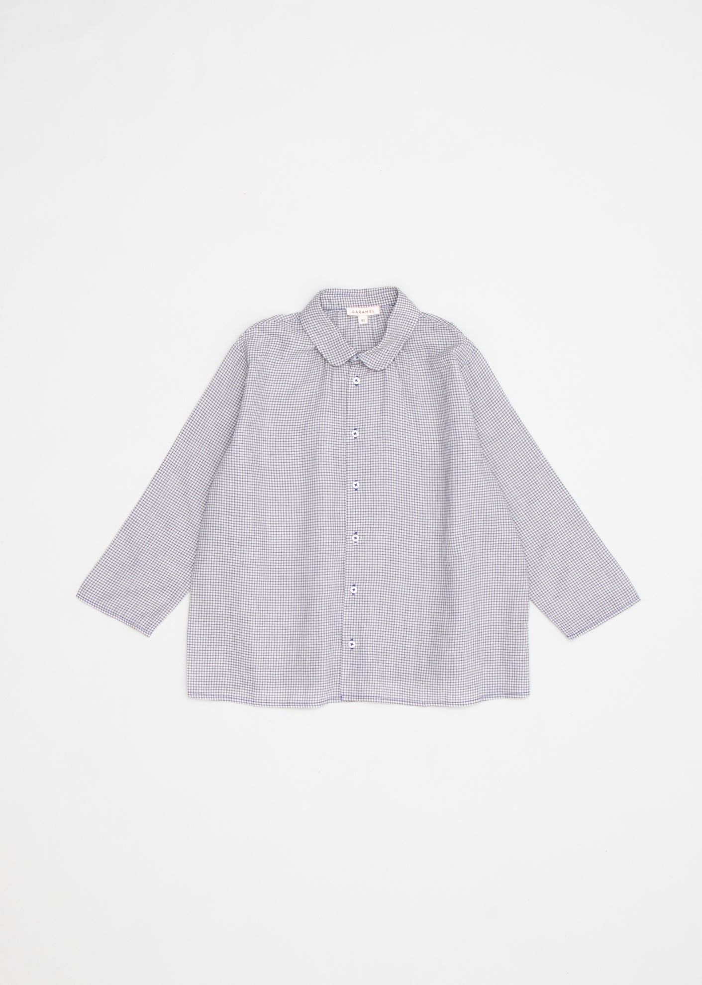 ALOE KIDS SHIRT - CHARCOAL MICROCHECK 1