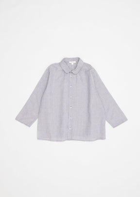 ALOE KIDS SHIRT - CHARCOAL MICROCHECK 1