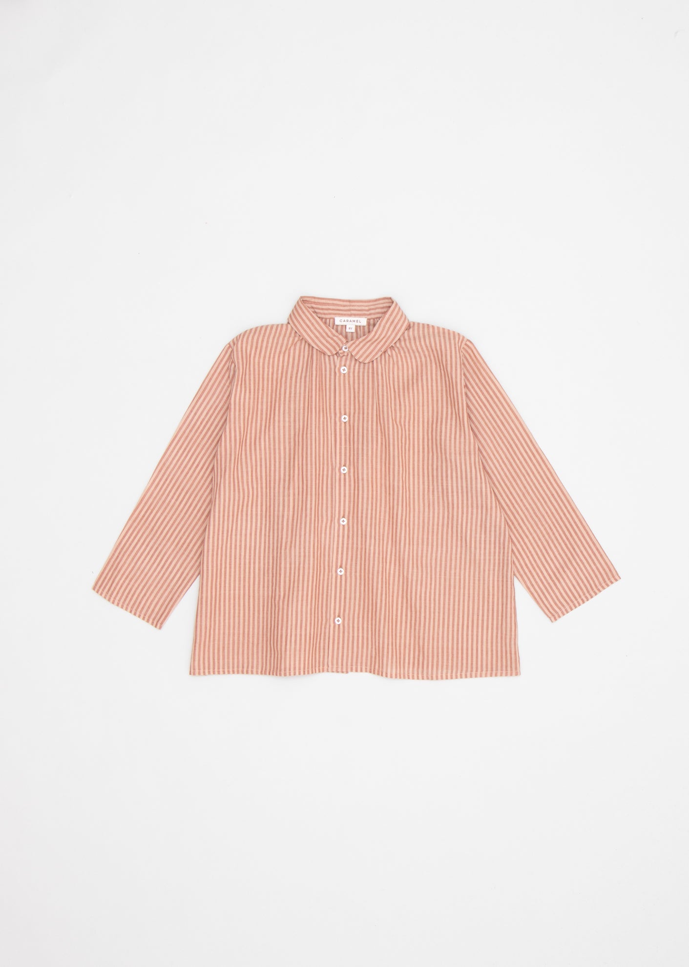 ALOE KIDS SHIRT - DUSTY ROSE STRIPE 1