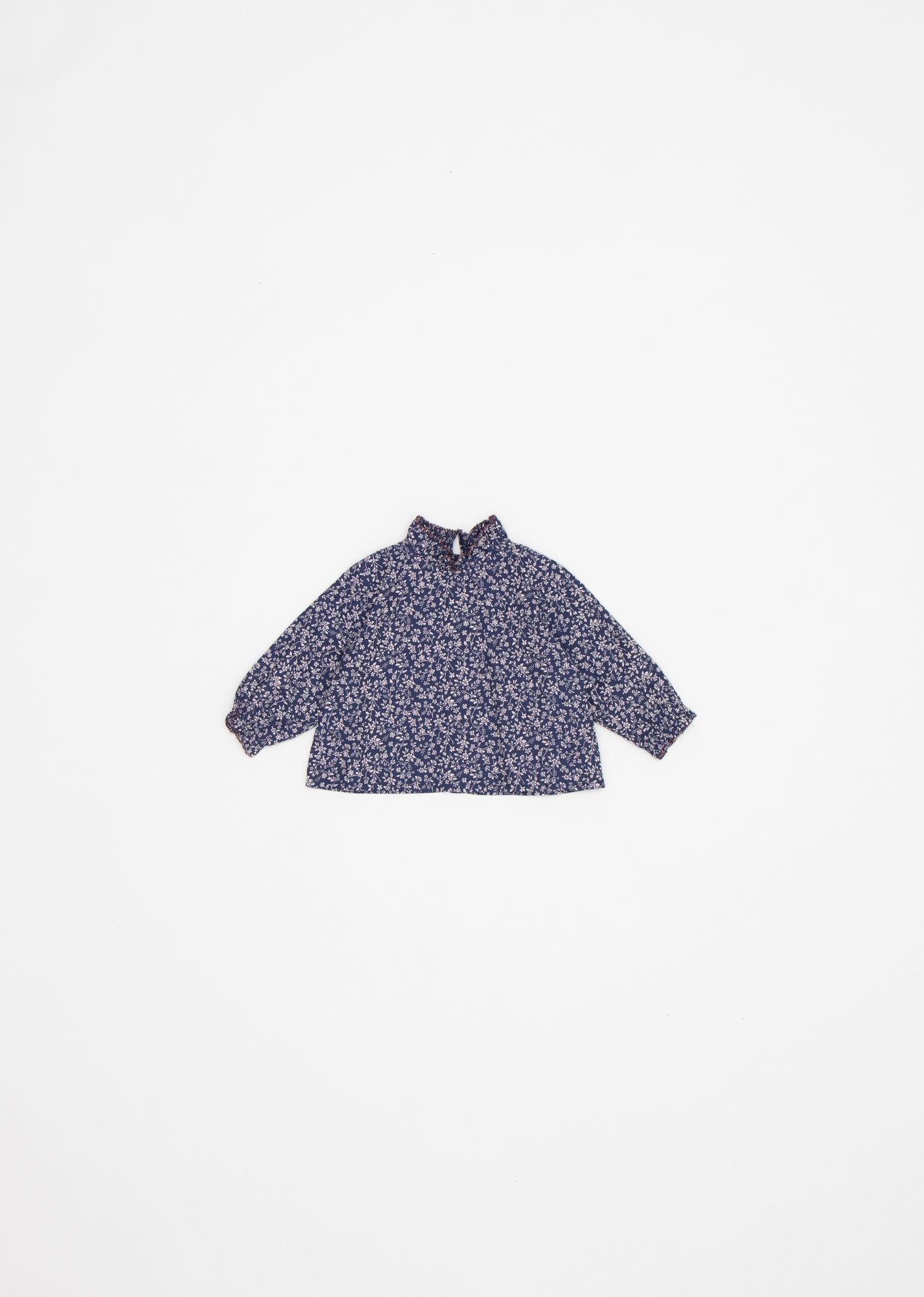 AMICIA BABY BLOUSE - NAVY FLORAL 1