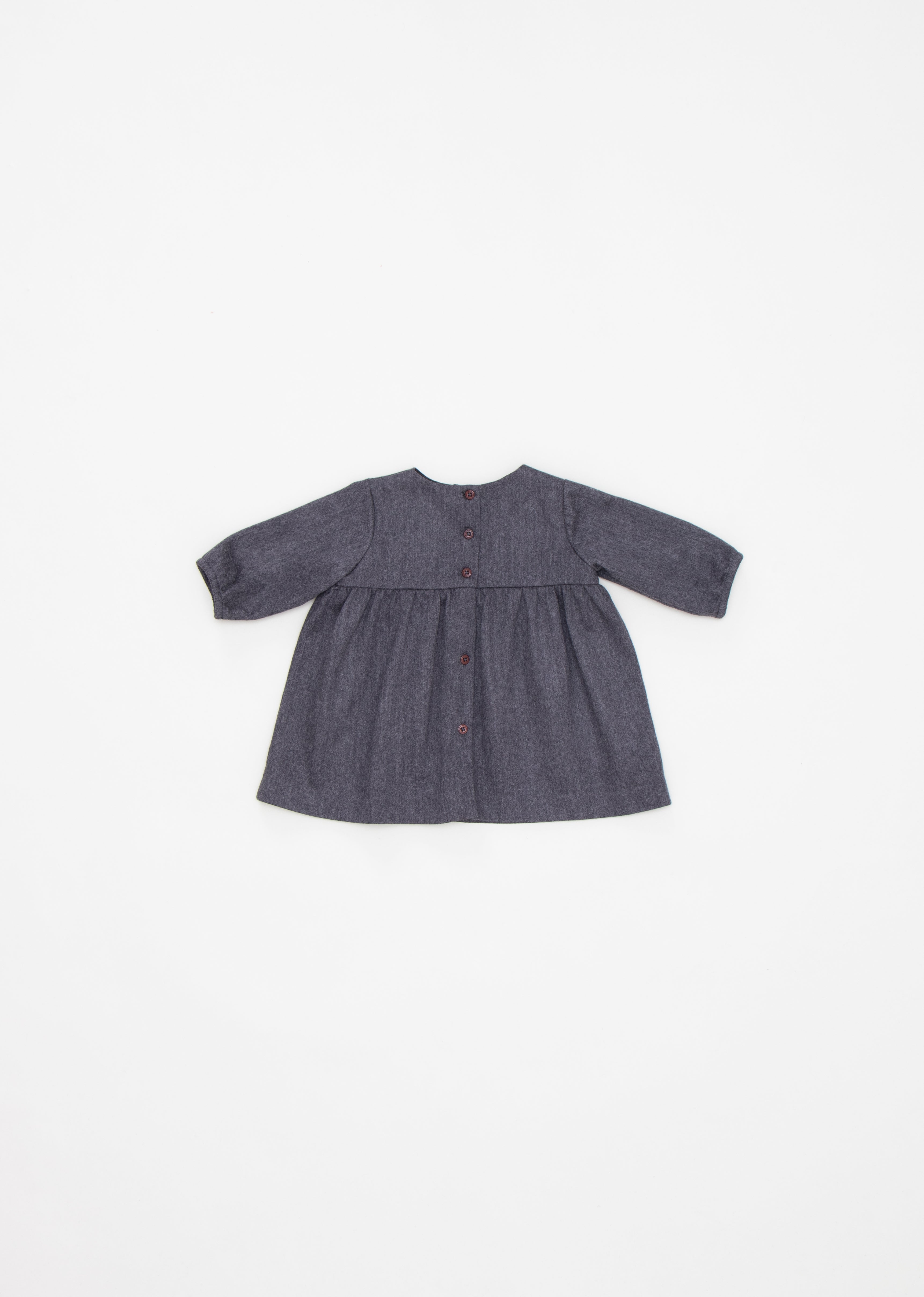 BOGDA BABY DRESS - CHARCOAL MELANGE