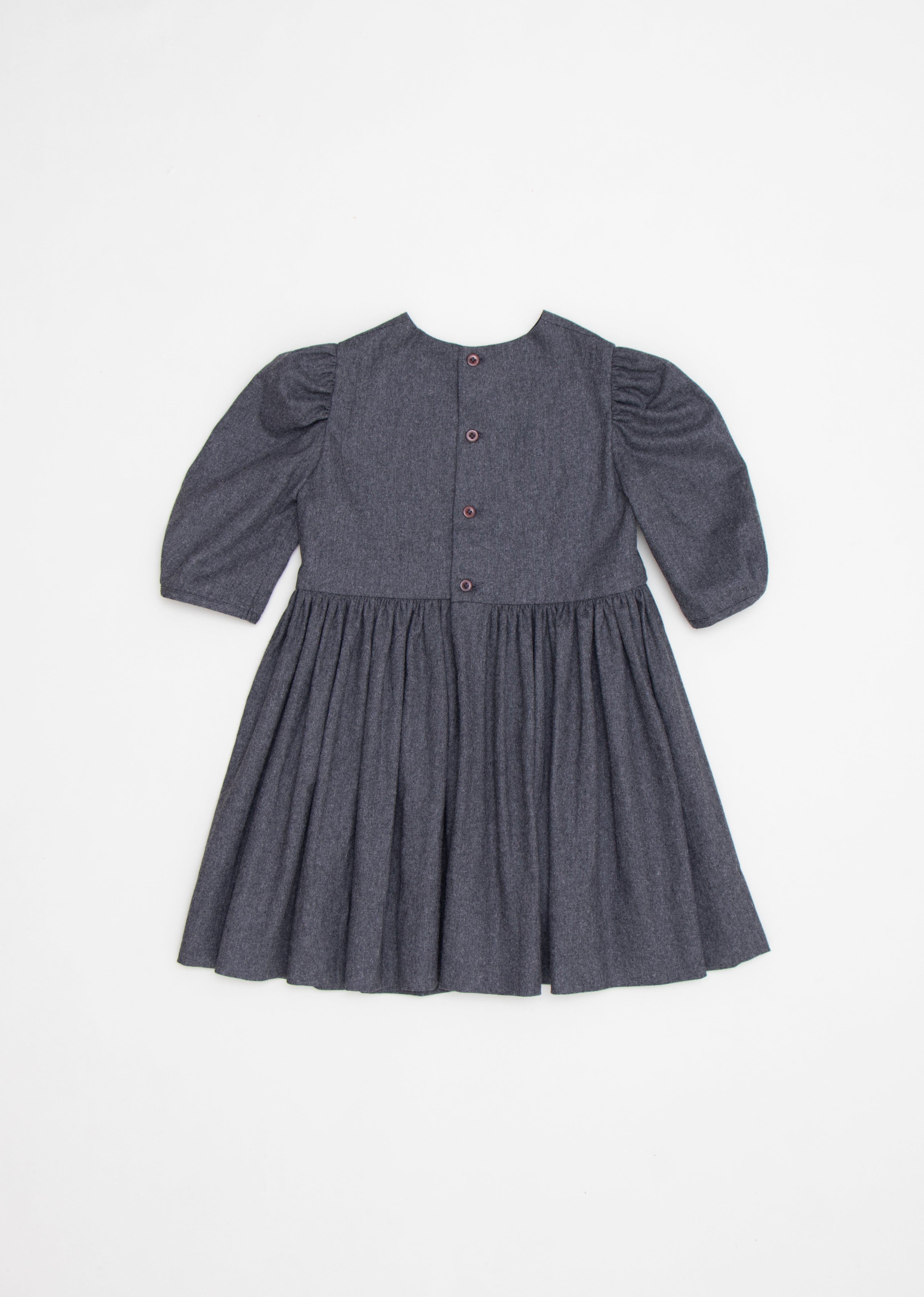 BOGDA GIRL DRESS - CHARCOAL MELANGE