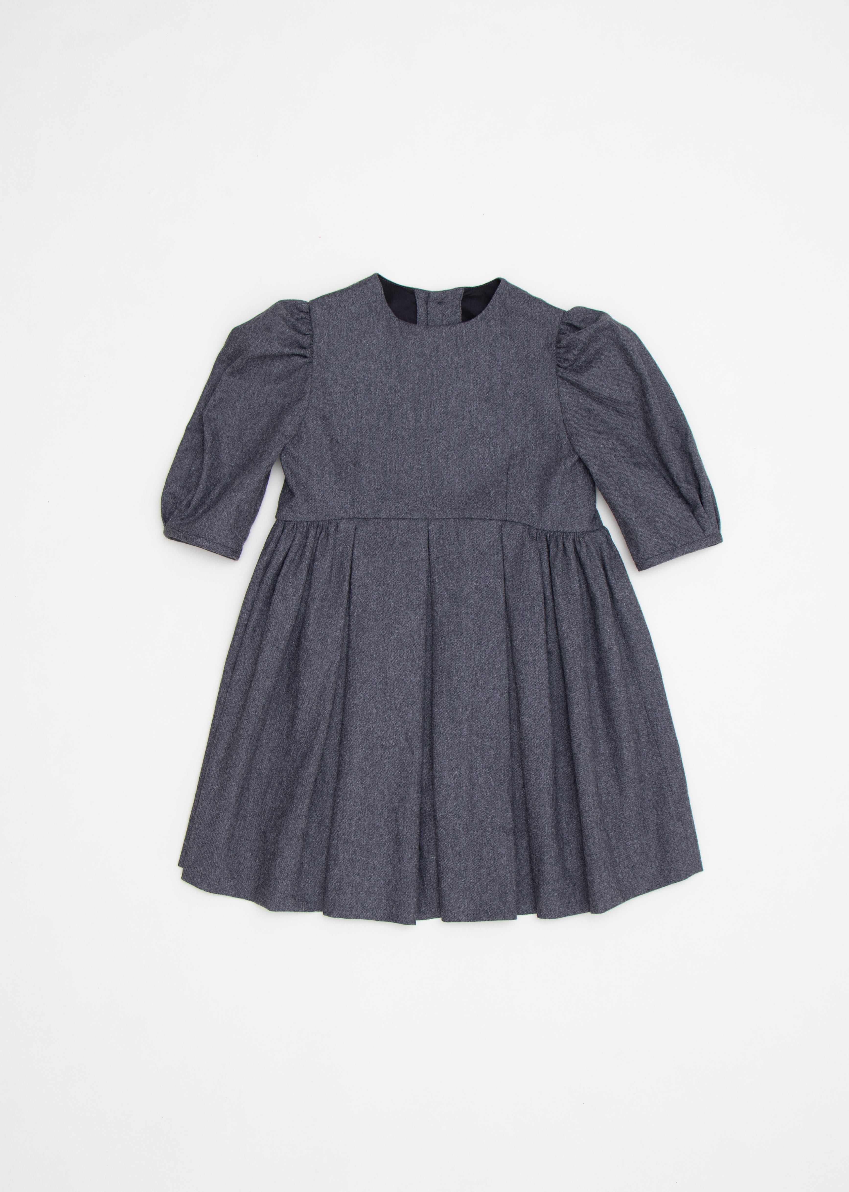 BOGDA GIRL DRESS - CHARCOAL MELANGE