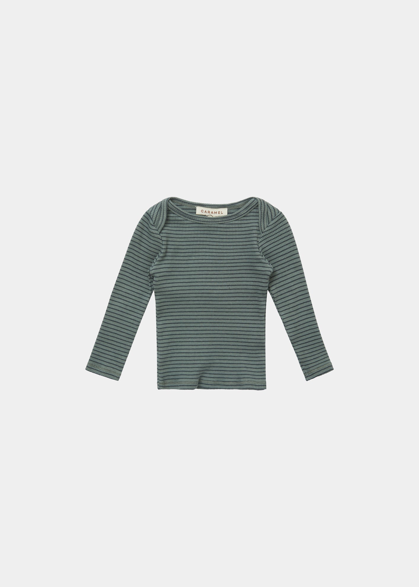 KISHON BABY T-SHIRT - SPRUCE/NAVY STRIPE