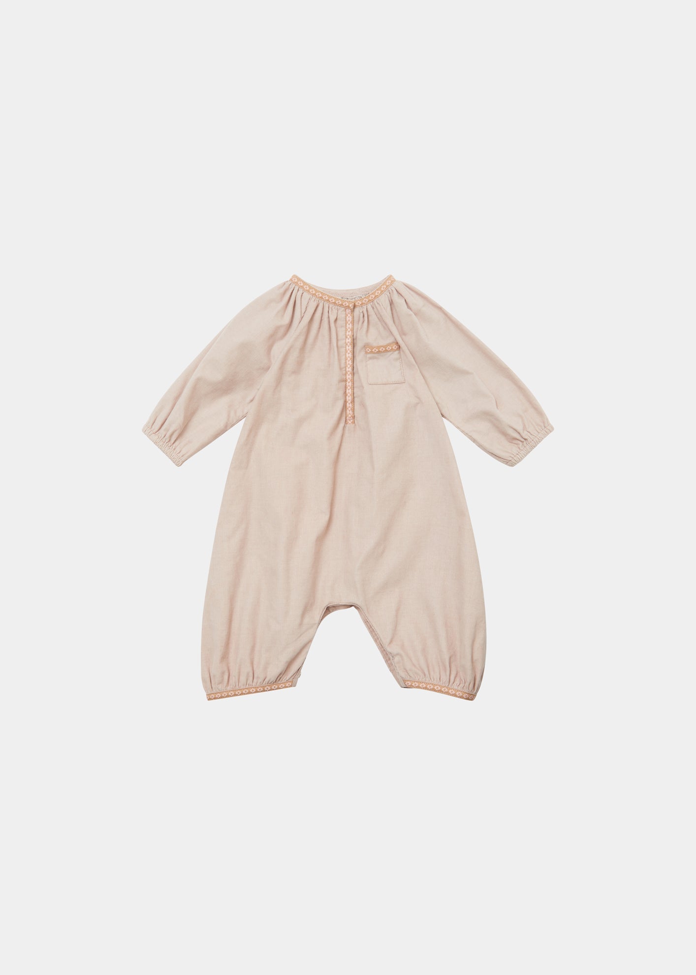 POPULUS BABY GIFTING ROMPER - SHELL PINK