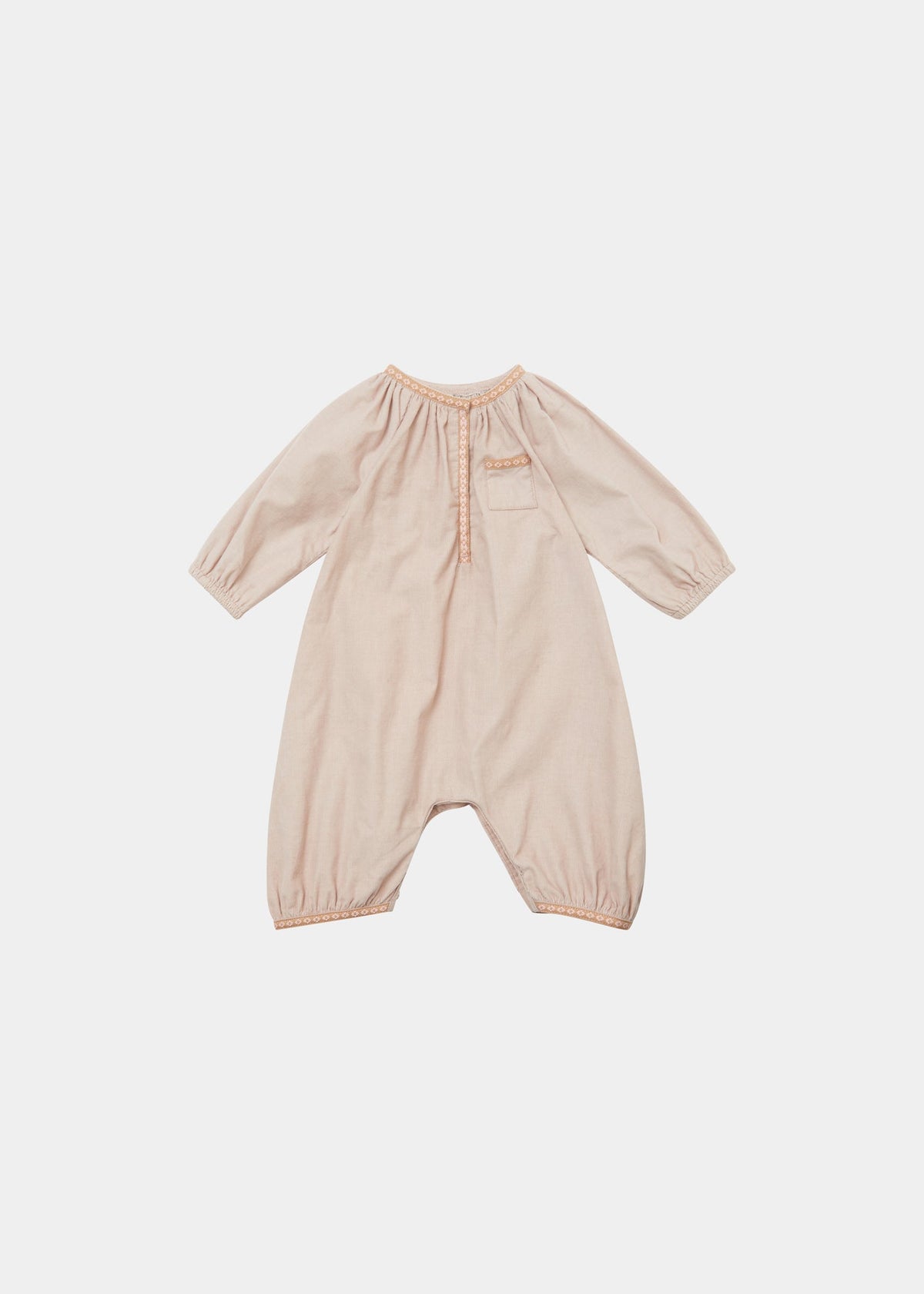 POPULUS BABY GIFTING ROMPER - SHELL PINK