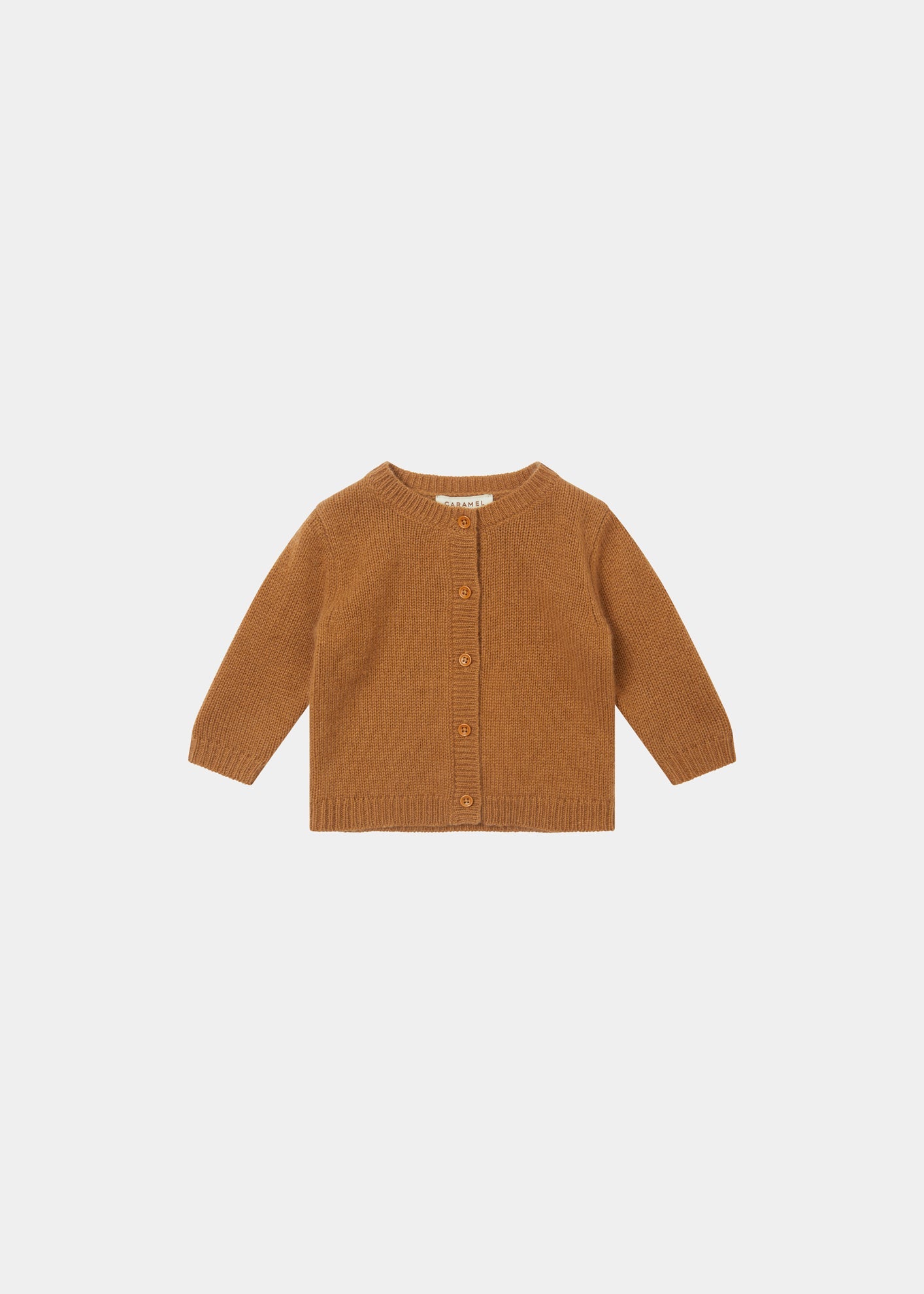 ROSA BABY CARDIGAN - TOFFEE