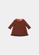 AMBERLEY BABY DRESS - NUTMEG