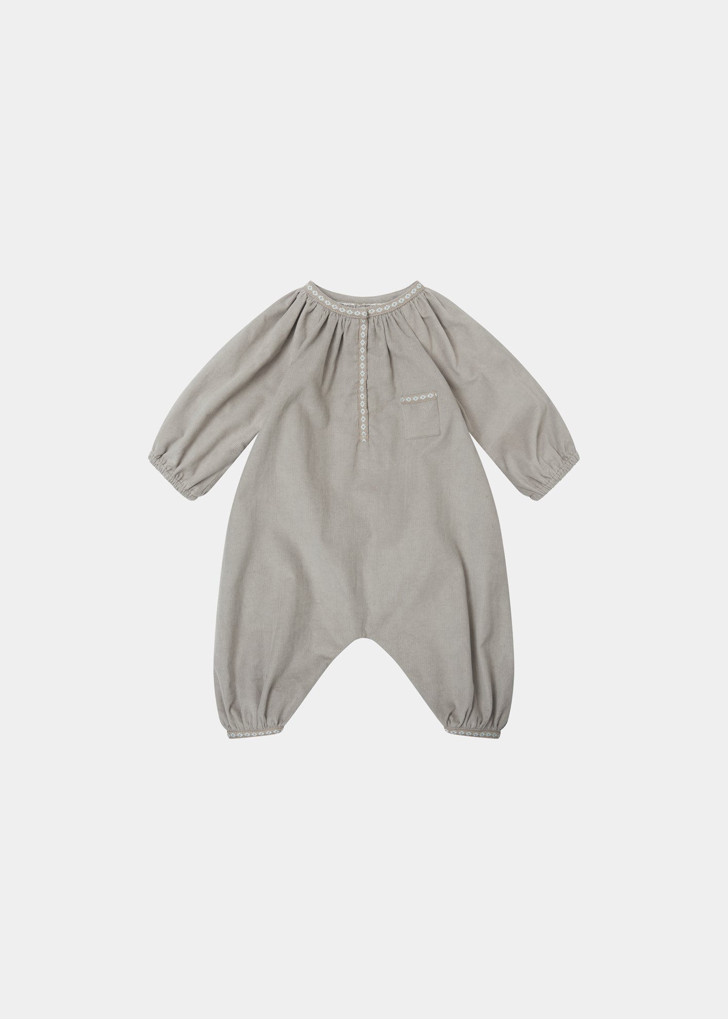 POPULUS BABY GIFTING ROMPER - PEBBLE