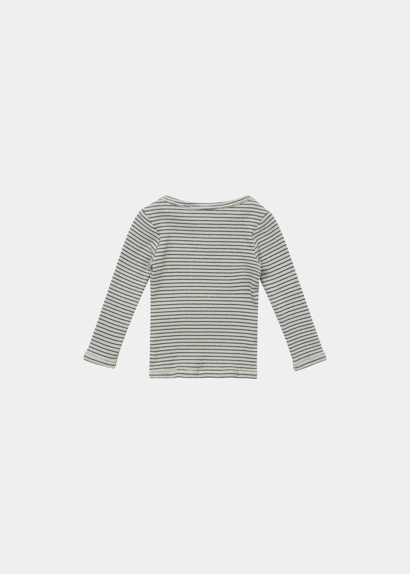 KISHON BABY T-SHIRT - PEBBLE/NAVY STRIPE