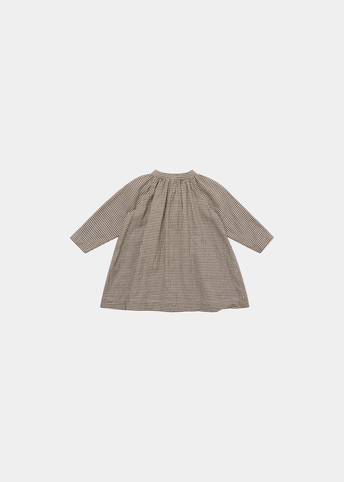 YEW BABY DRESS - BROWN CHECK