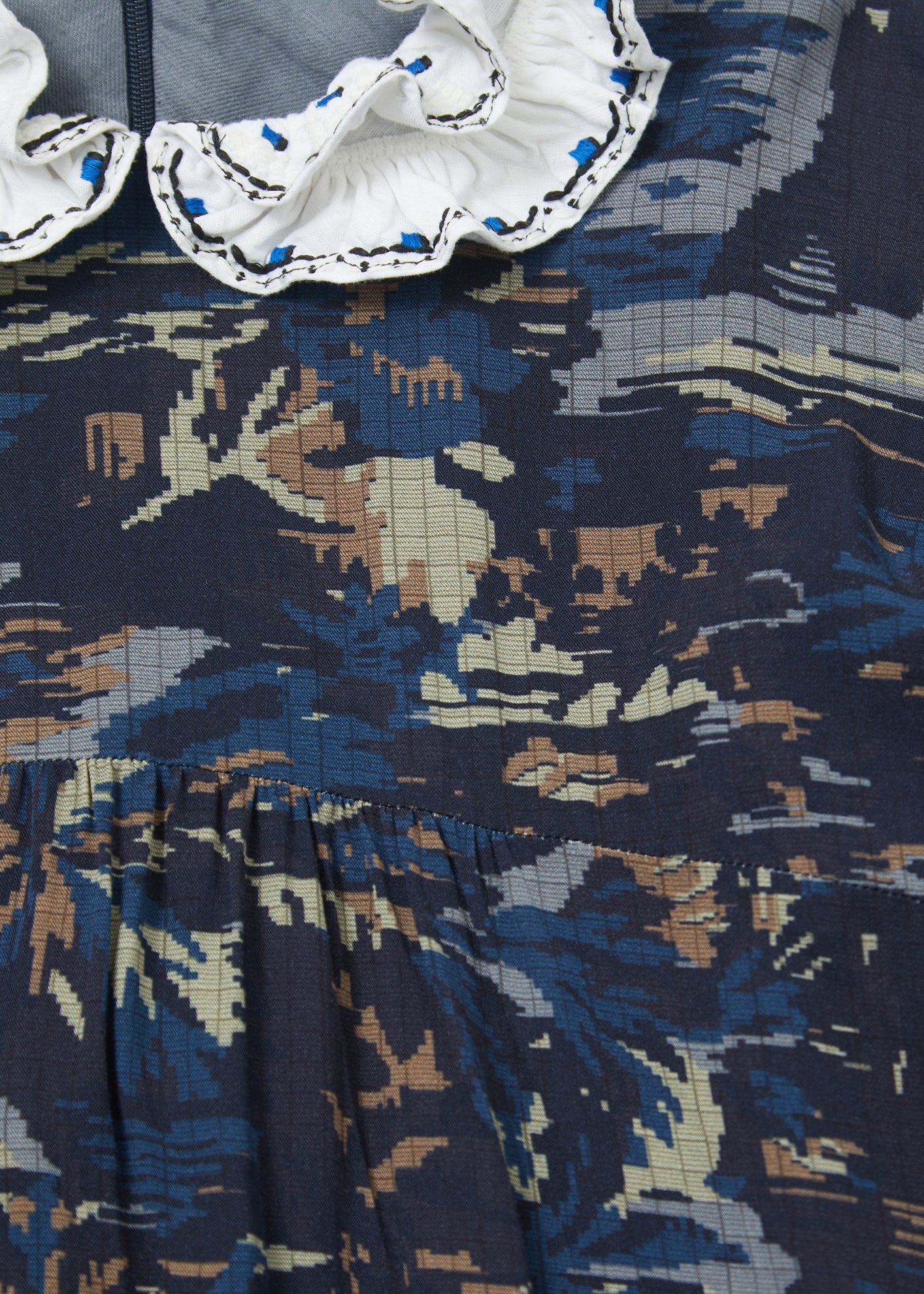 BUDDLEIA DRESS - TAPESTRY FLORAL BLUE