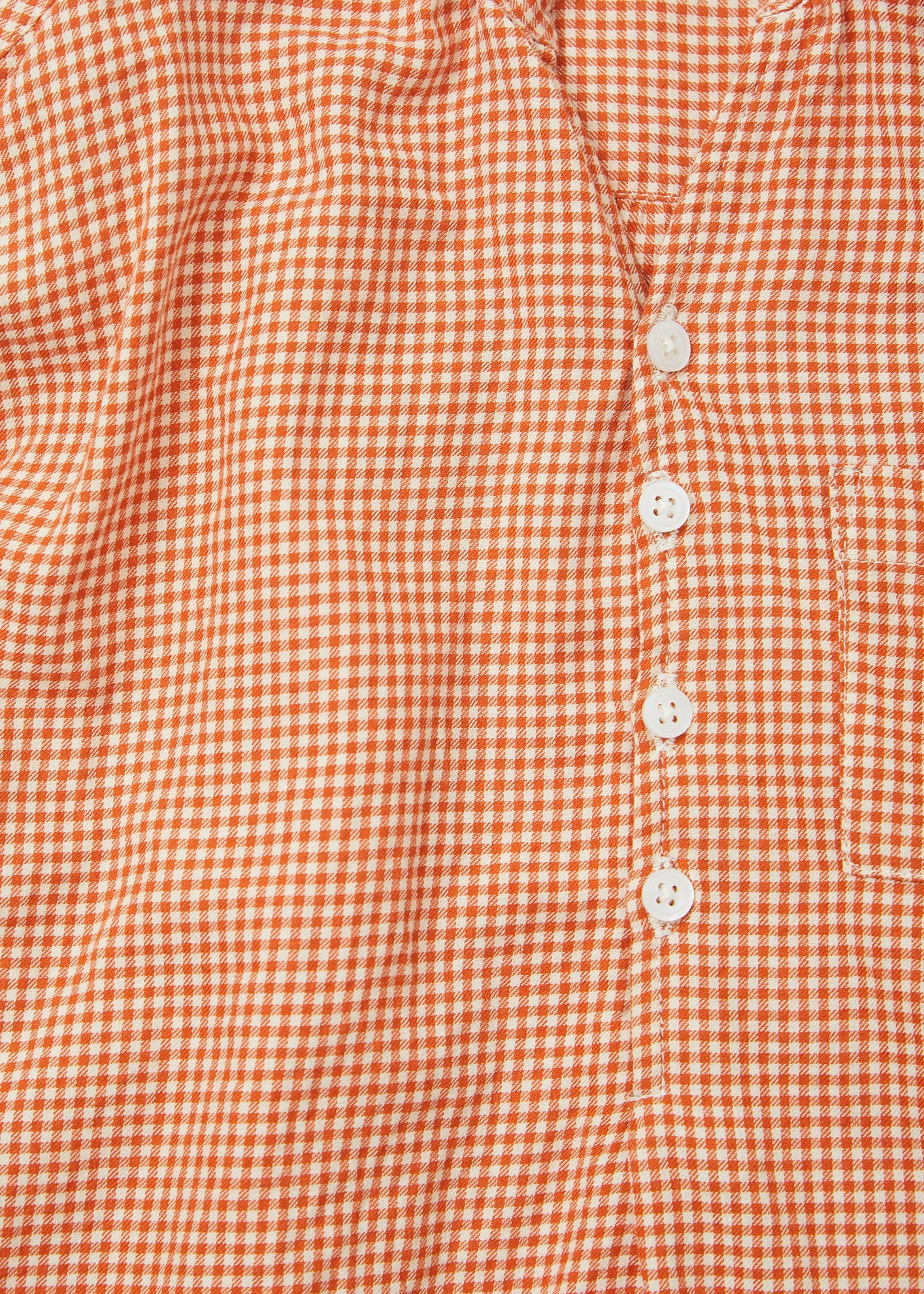 ADONIS SHIRT - ORANGE CHECK