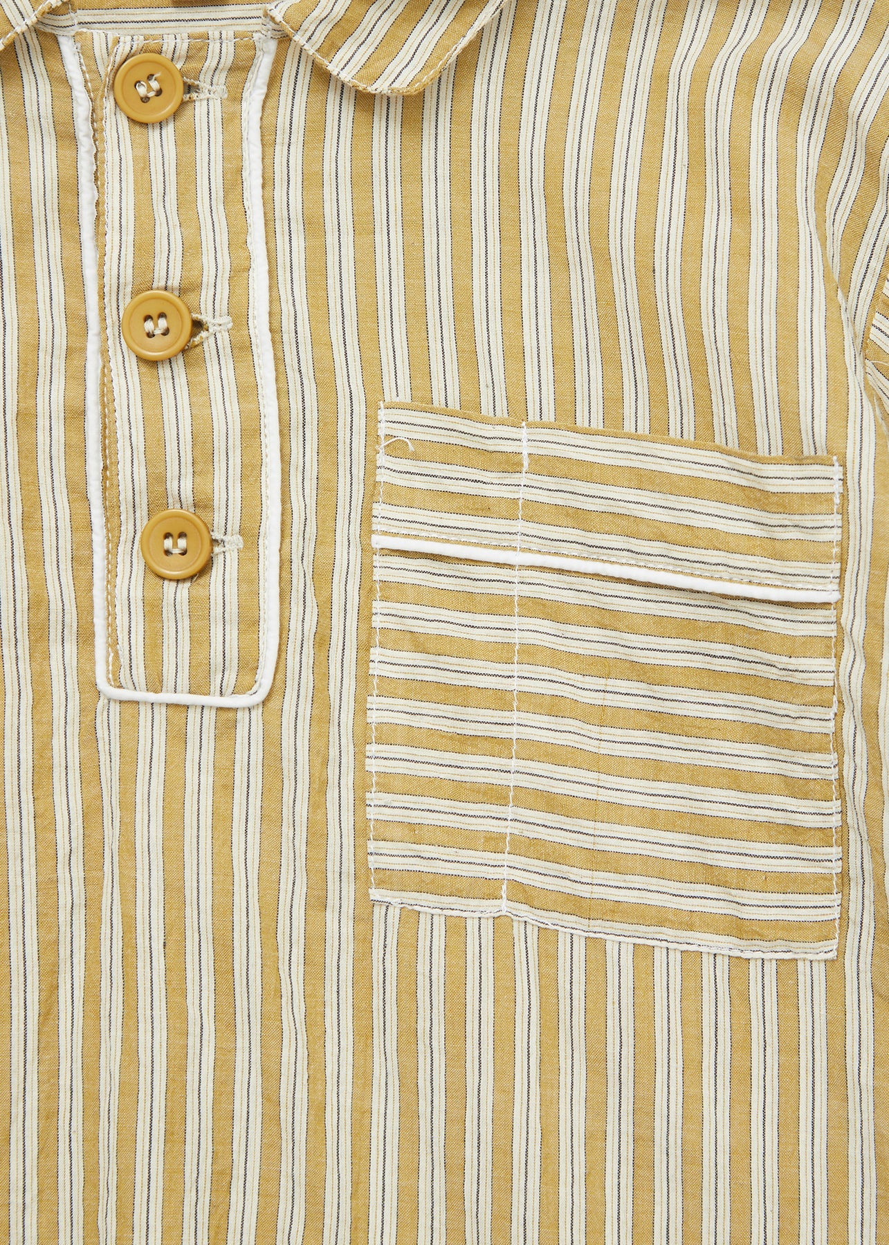 WALNUT SHIRT MUSTARD STRIPE