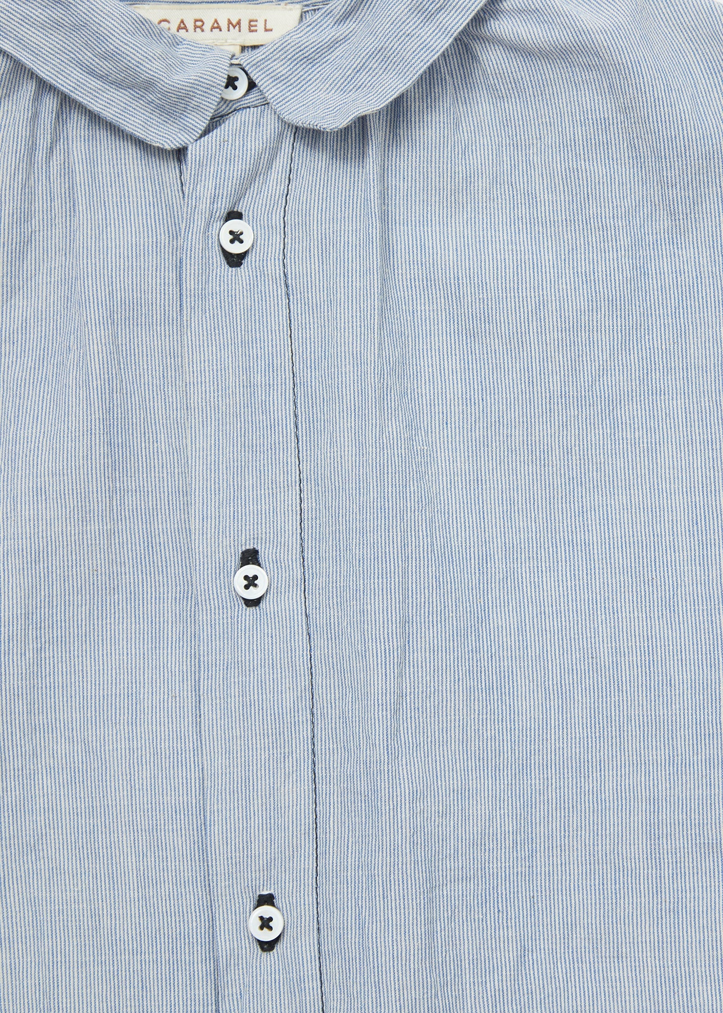 ALOE SHIRT - BLUE/WHITE STRIPE