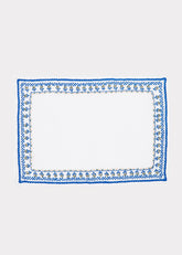 PLACEMATS OFF WHITE WITH BLUE