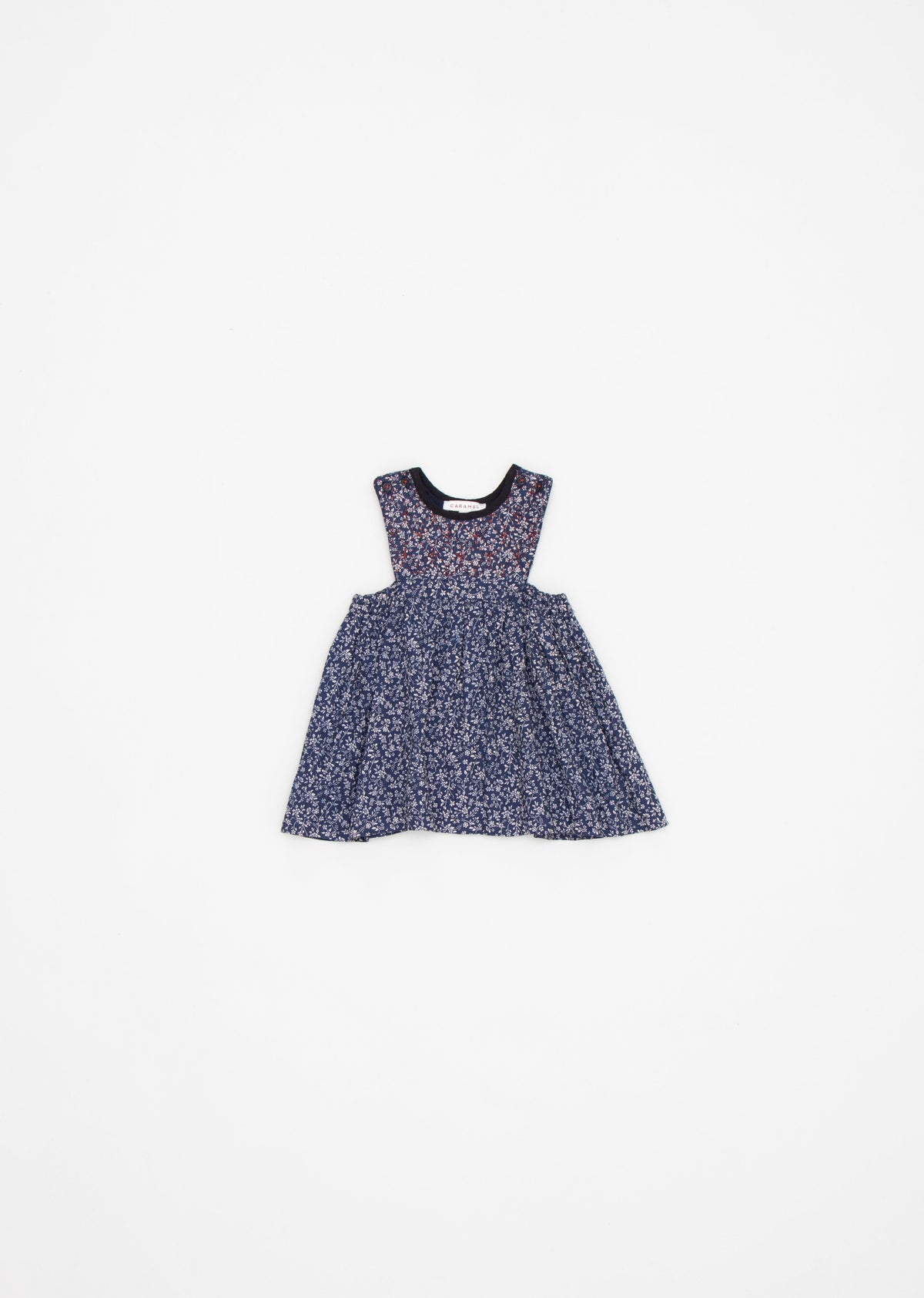 COLIMA BABY DRESS - NAVY FLORAL 1