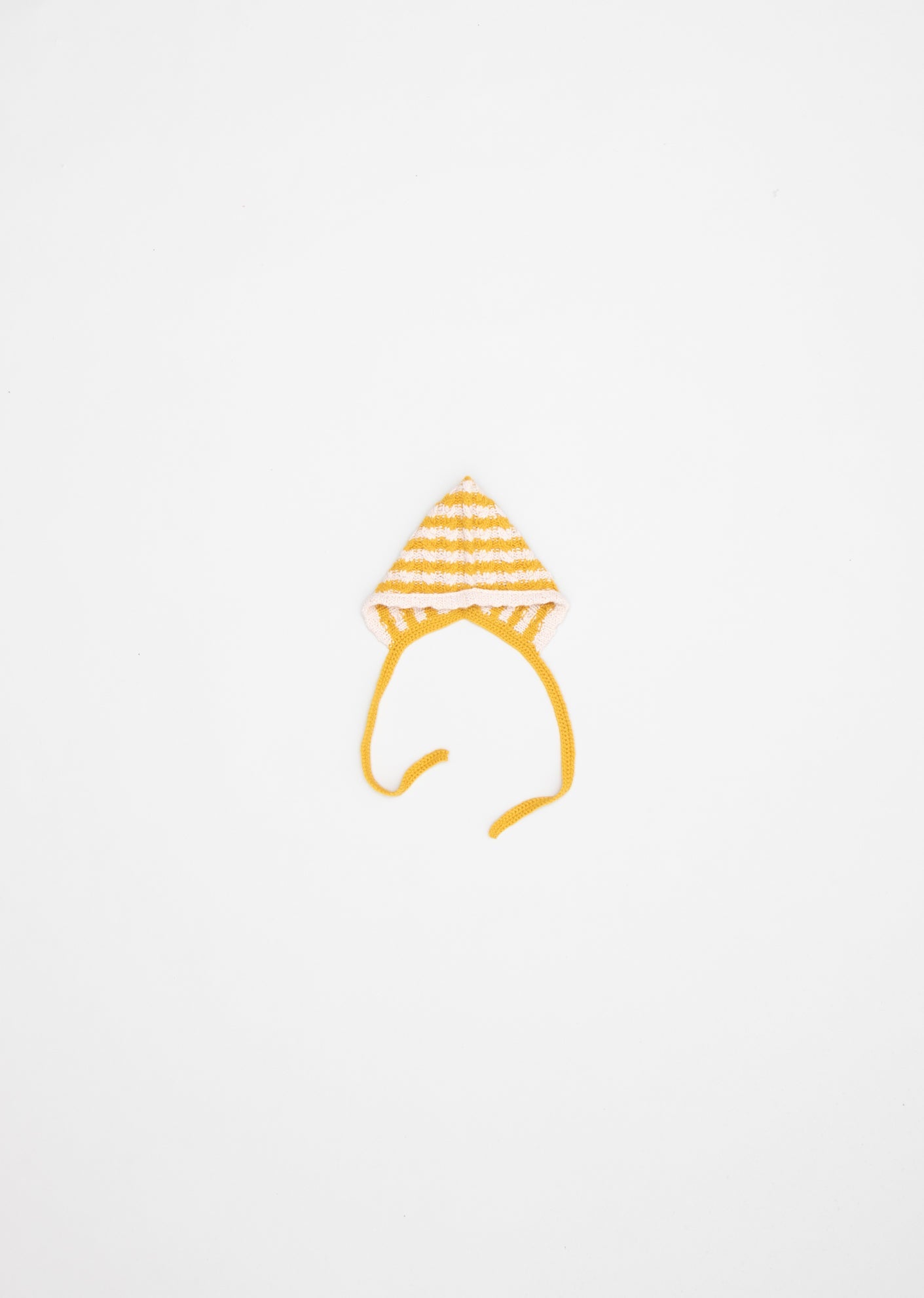 CURLEW BABY BONNET - YELLOW/WHITE 1