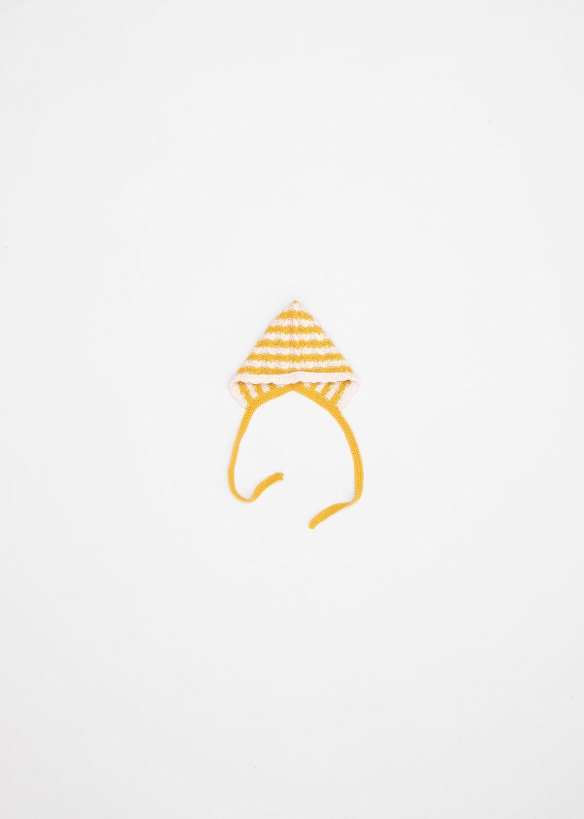 CURLEW BABY BONNET - YELLOW/WHITE 1