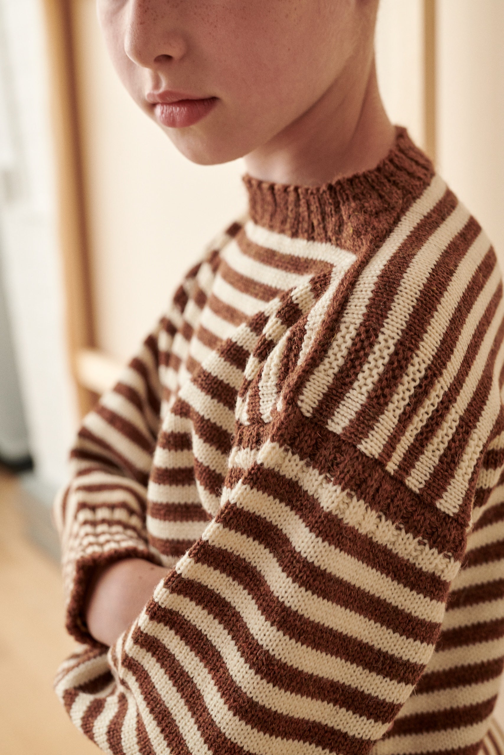 GUERNSEY KIDS JUMPER - CINNAMON