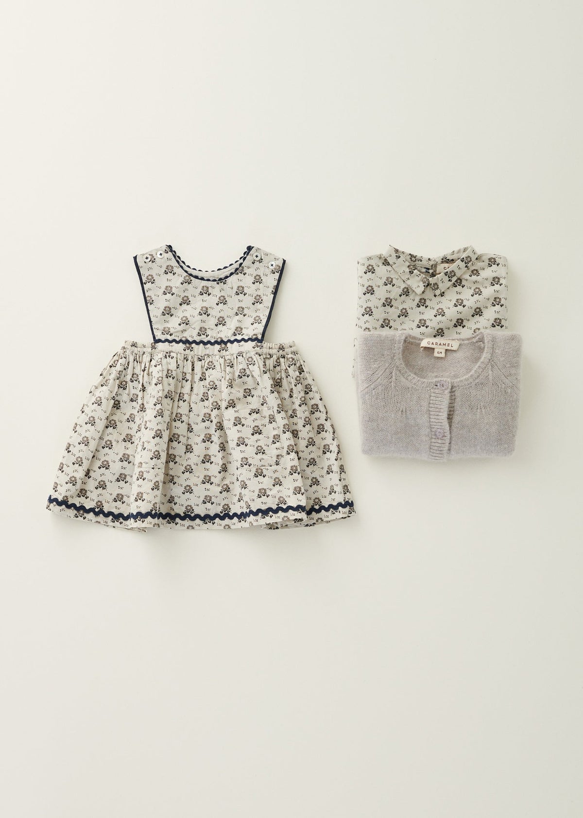 CARROT BABY SHIRT - POLKA FLORAL