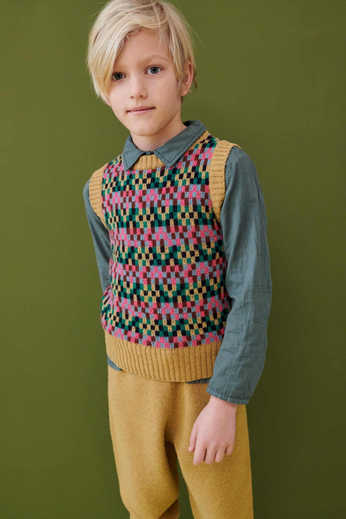 MAPLE VEST SAND FAIRISLE