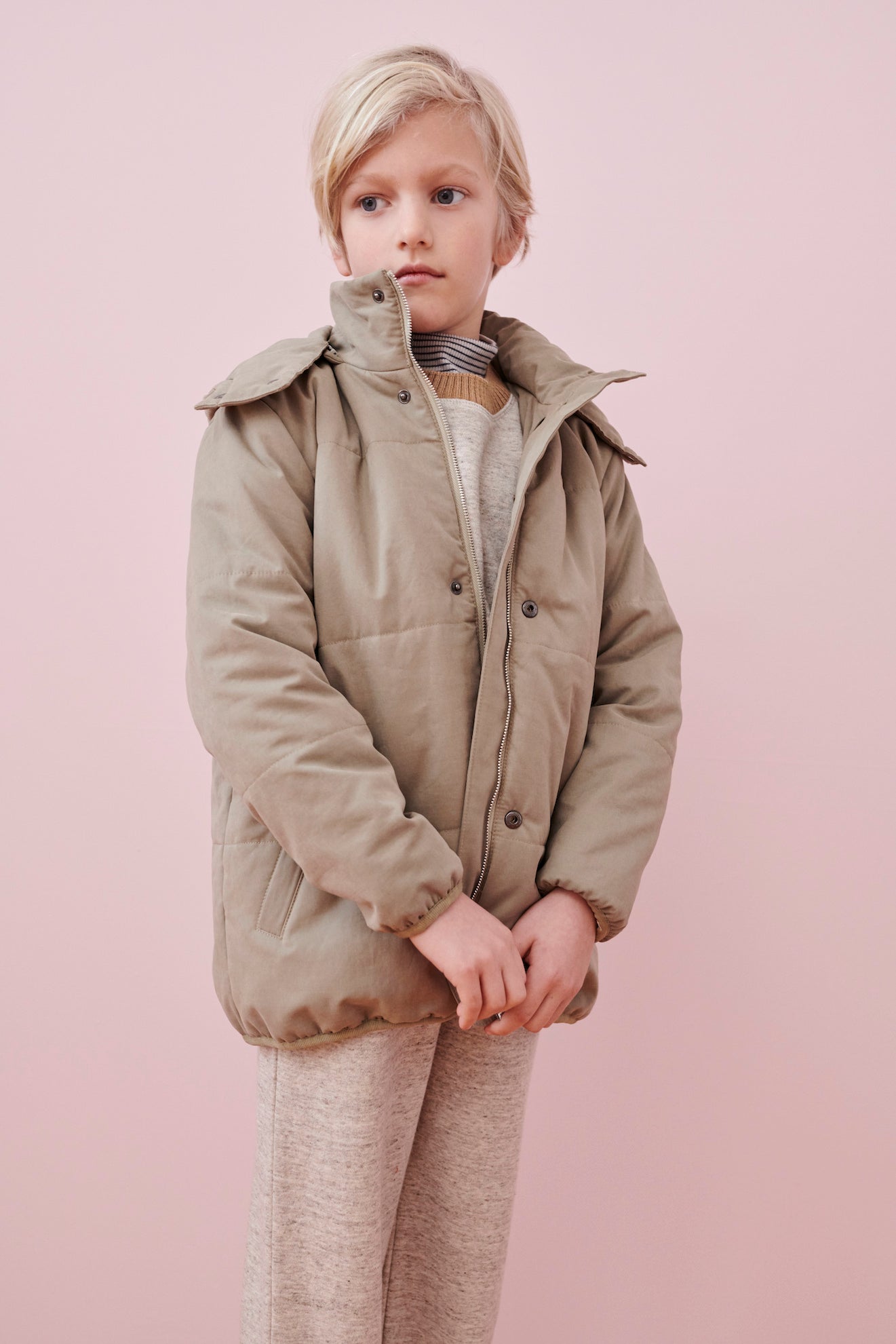 PEAR PUFFER JACKET - STONE