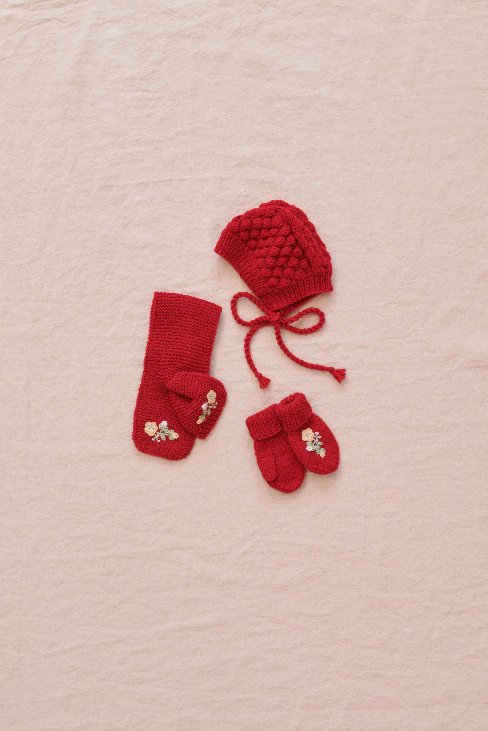 PETREL BABY MITTONS - RED