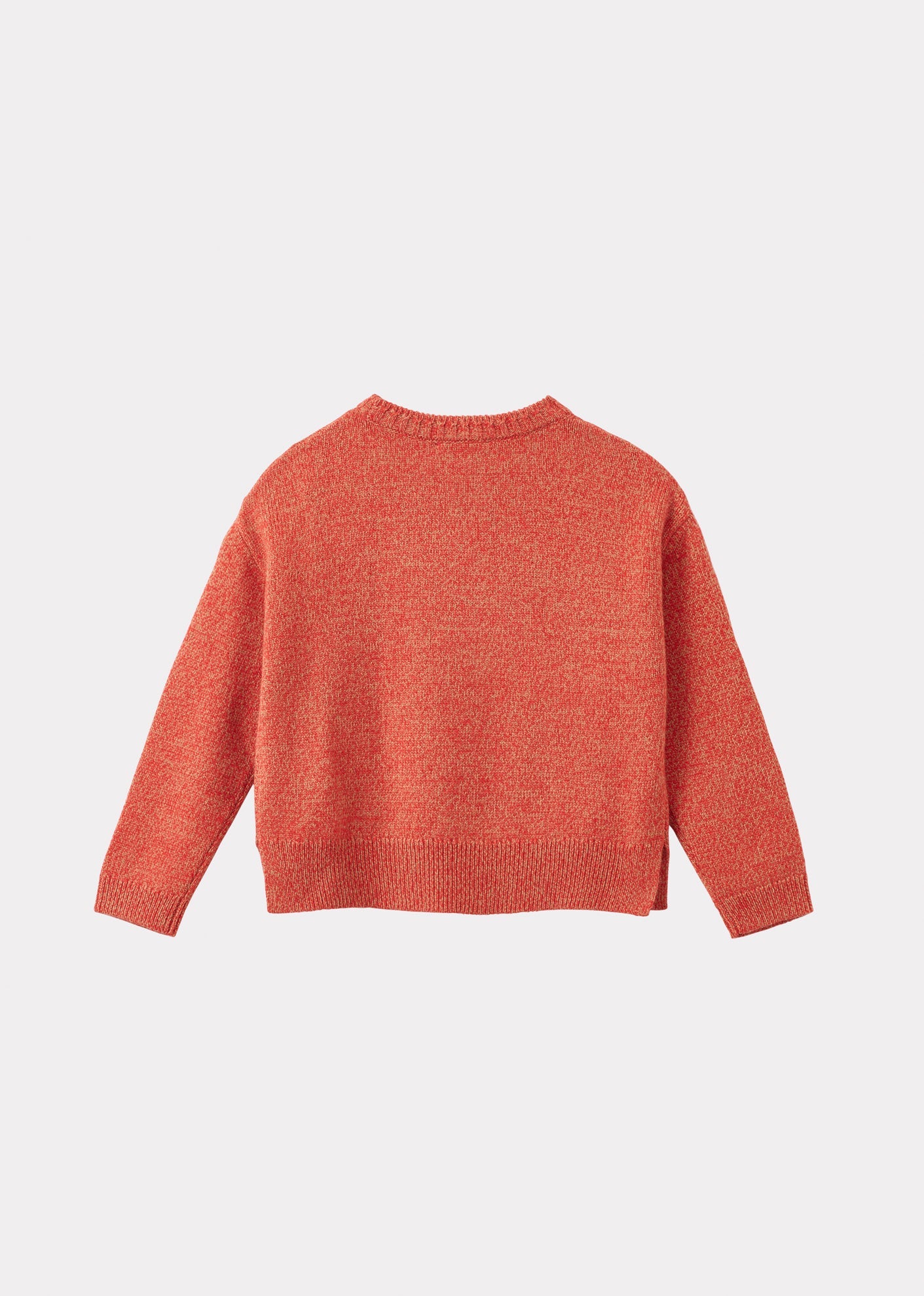 EILIO KIDS JUMPER - TOMATO/CAMEL MOULINE 2