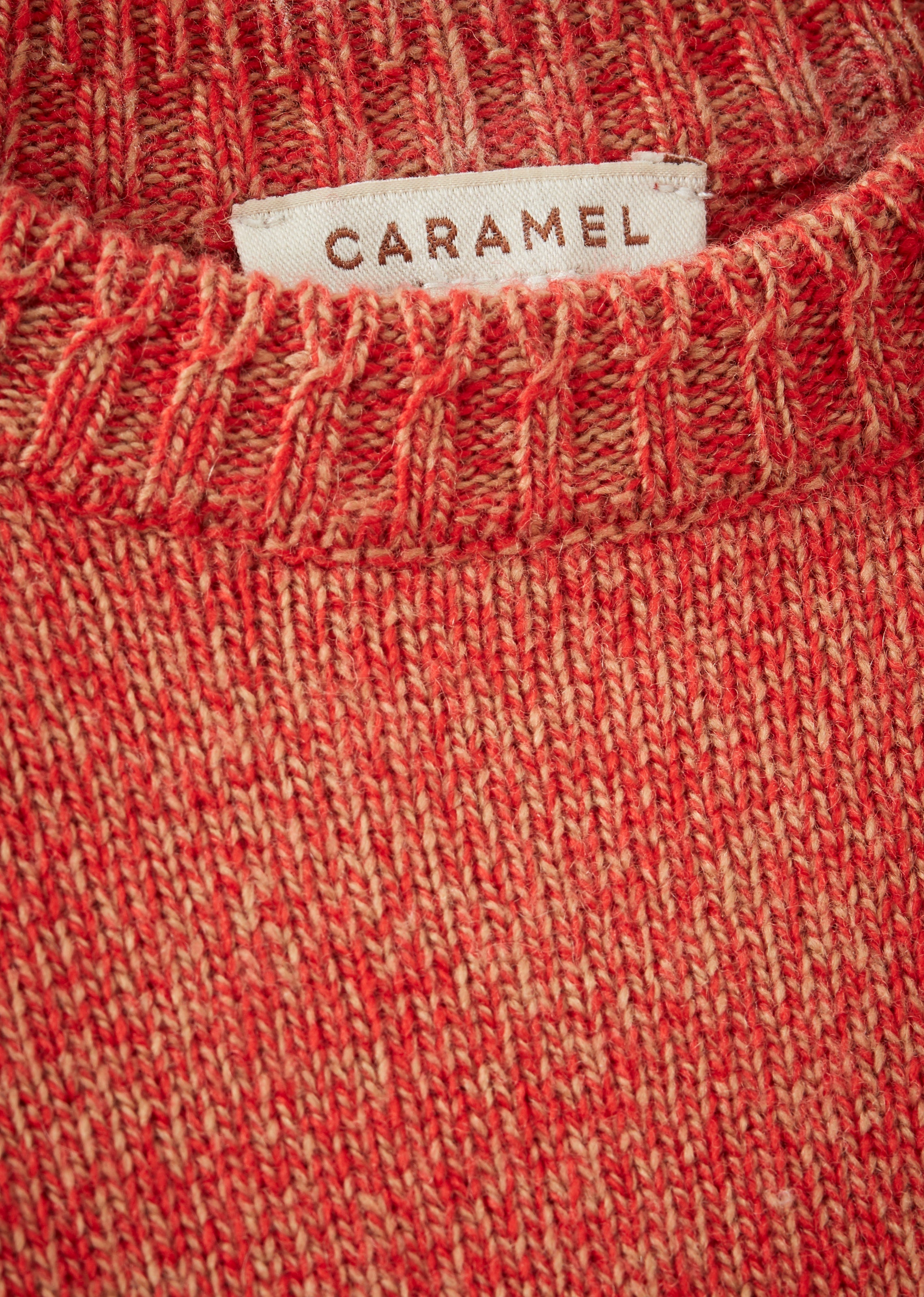 EILIO KIDS JUMPER - TOMATO/CAMEL MOULINE