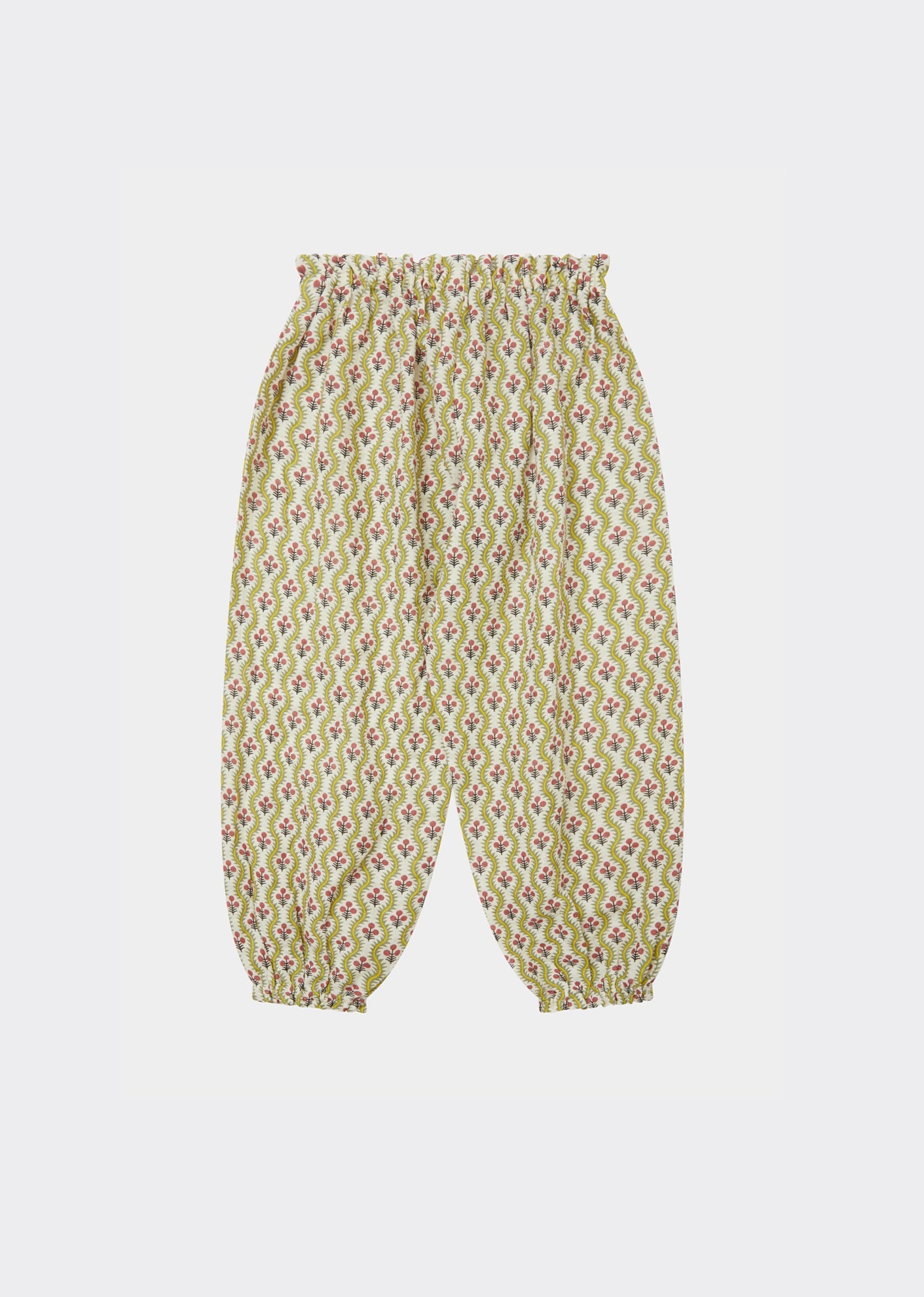 ARNICA TROUSER - TRELLIS FLOWER PRINT