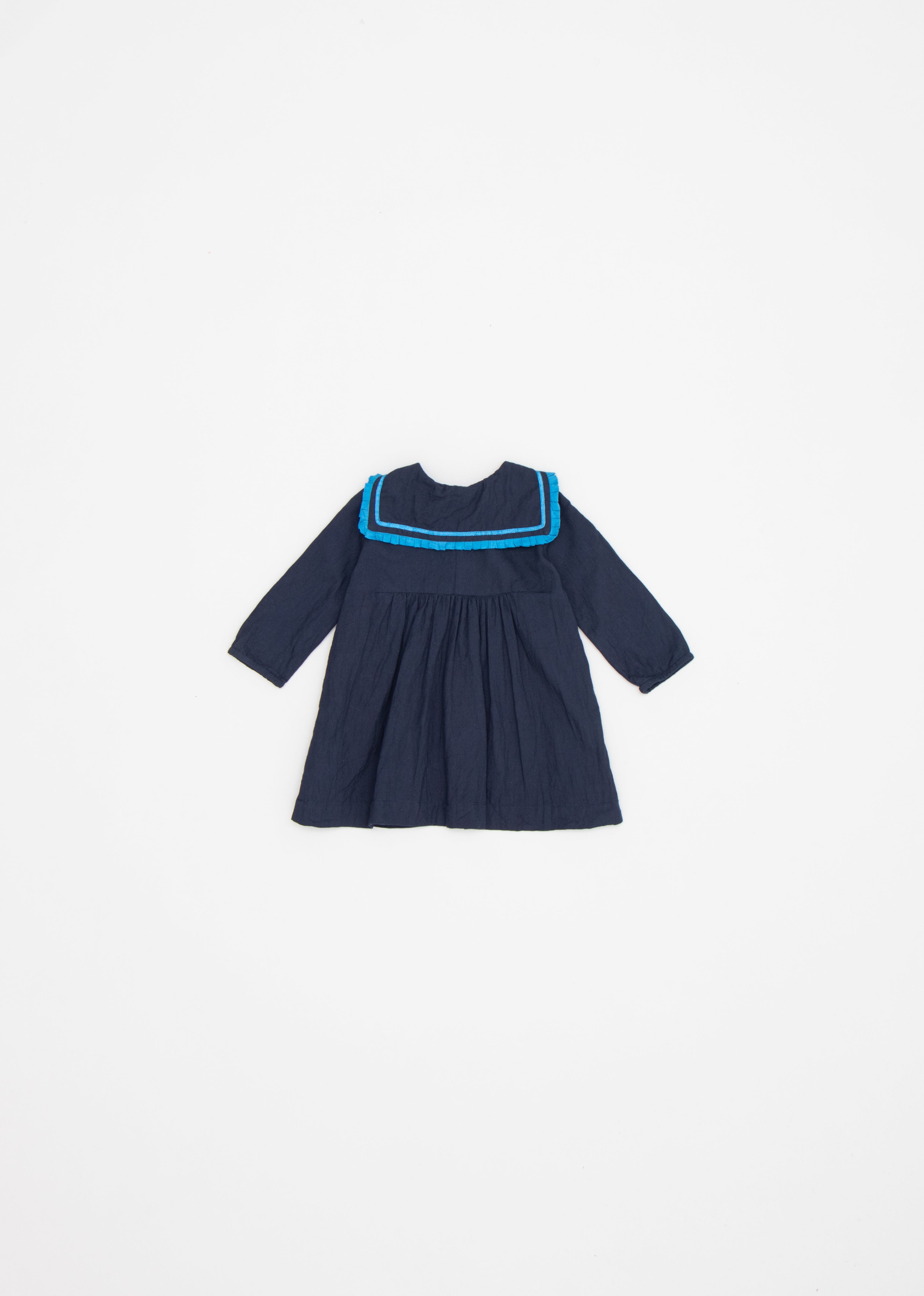 LAILA BABY DRESS - DARK NAVY 2