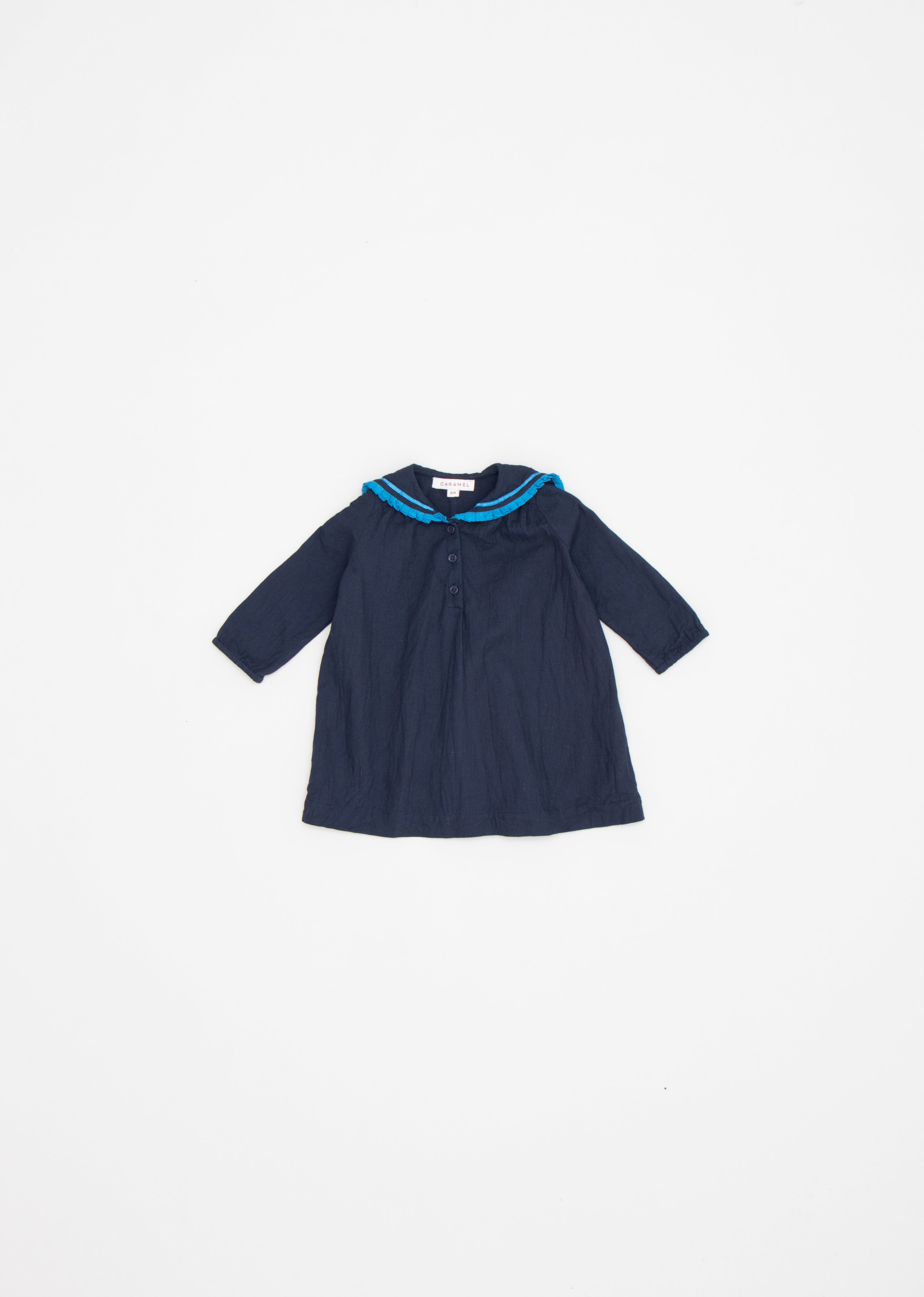 LAILA BABY DRESS - DARK NAVY 1