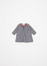 LAILA BABY DRESS - GREY STRIPE 1