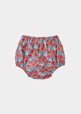 LOTUS BABY BLOOMERS - BLUE/RED