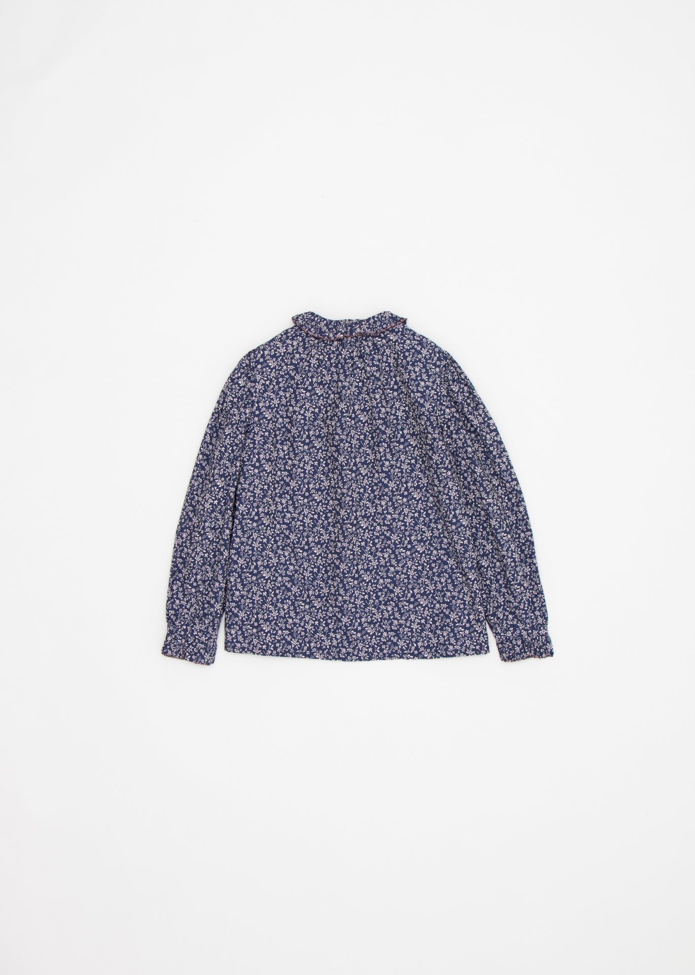 MADISON GIRL BLOUSE - NAVY FLORAL 2