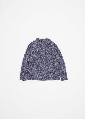MADISON GIRL BLOUSE - NAVY FLORAL 2