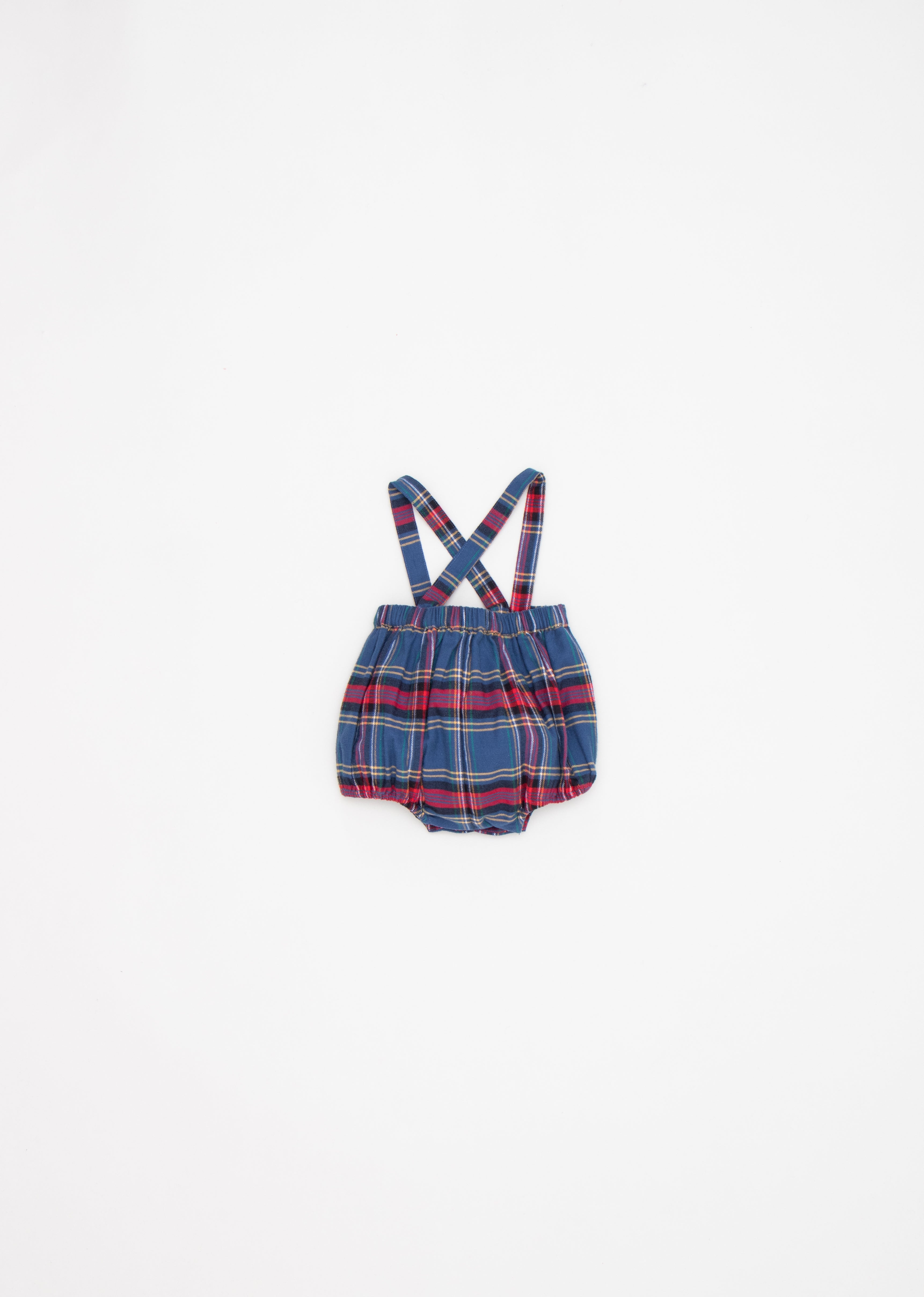 MUSA BABY ROMPER - BLUE TARTAN 2