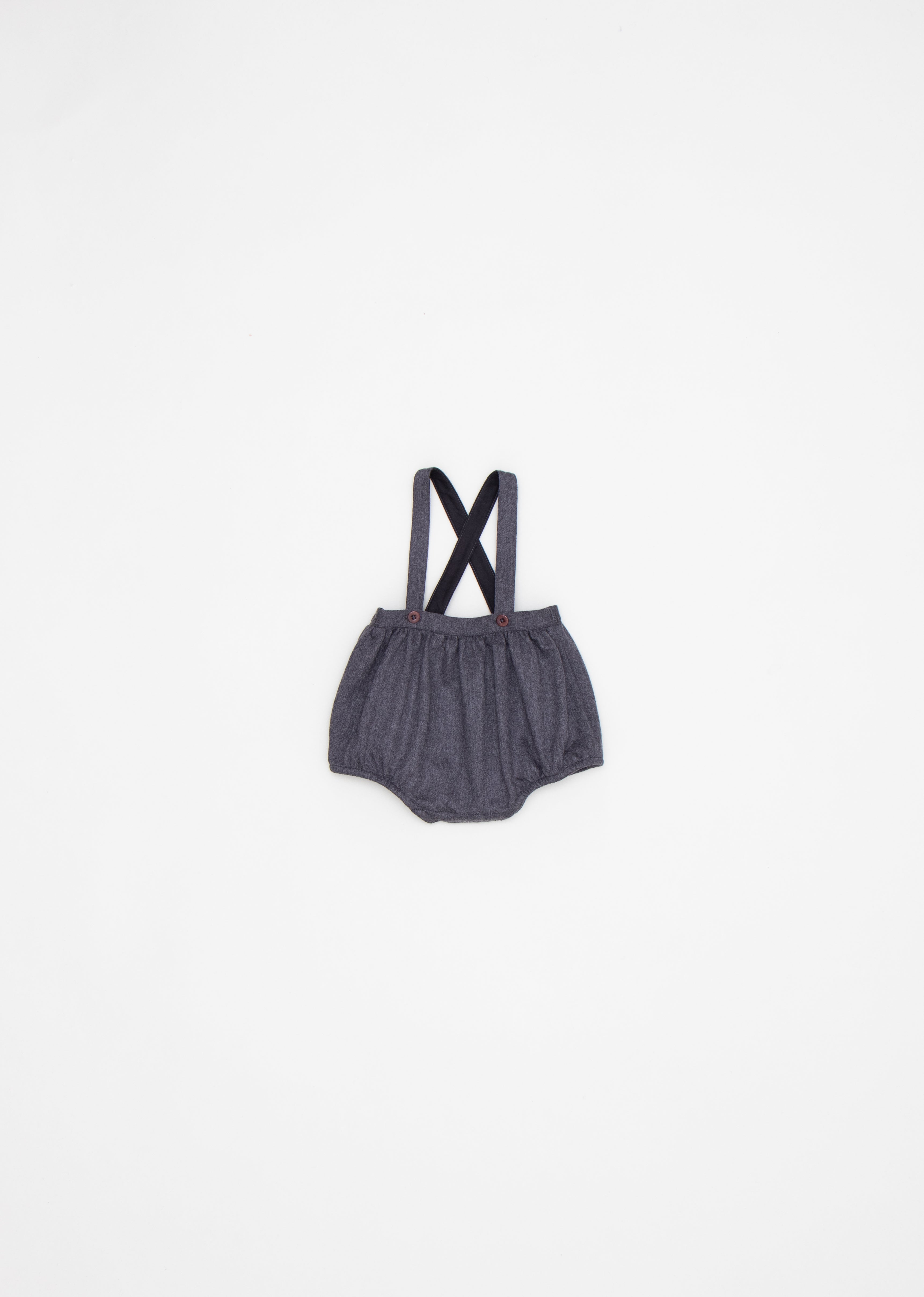 MUSA BABY ROMPER - CHARCOAL MELANGE 1