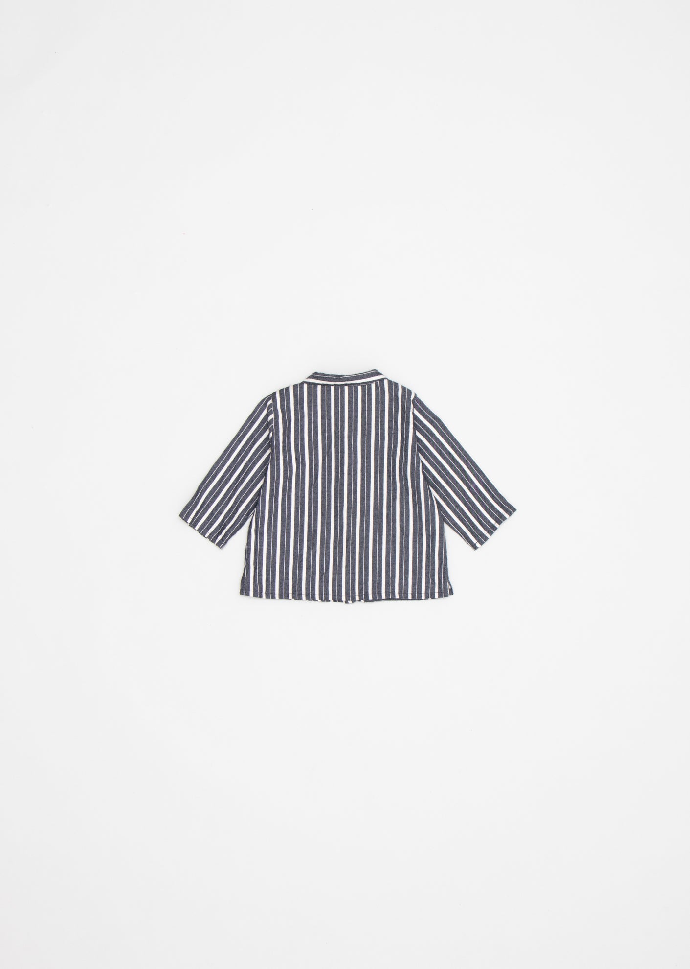 PIPER BABY SHIRT - GREY STRIPE 2