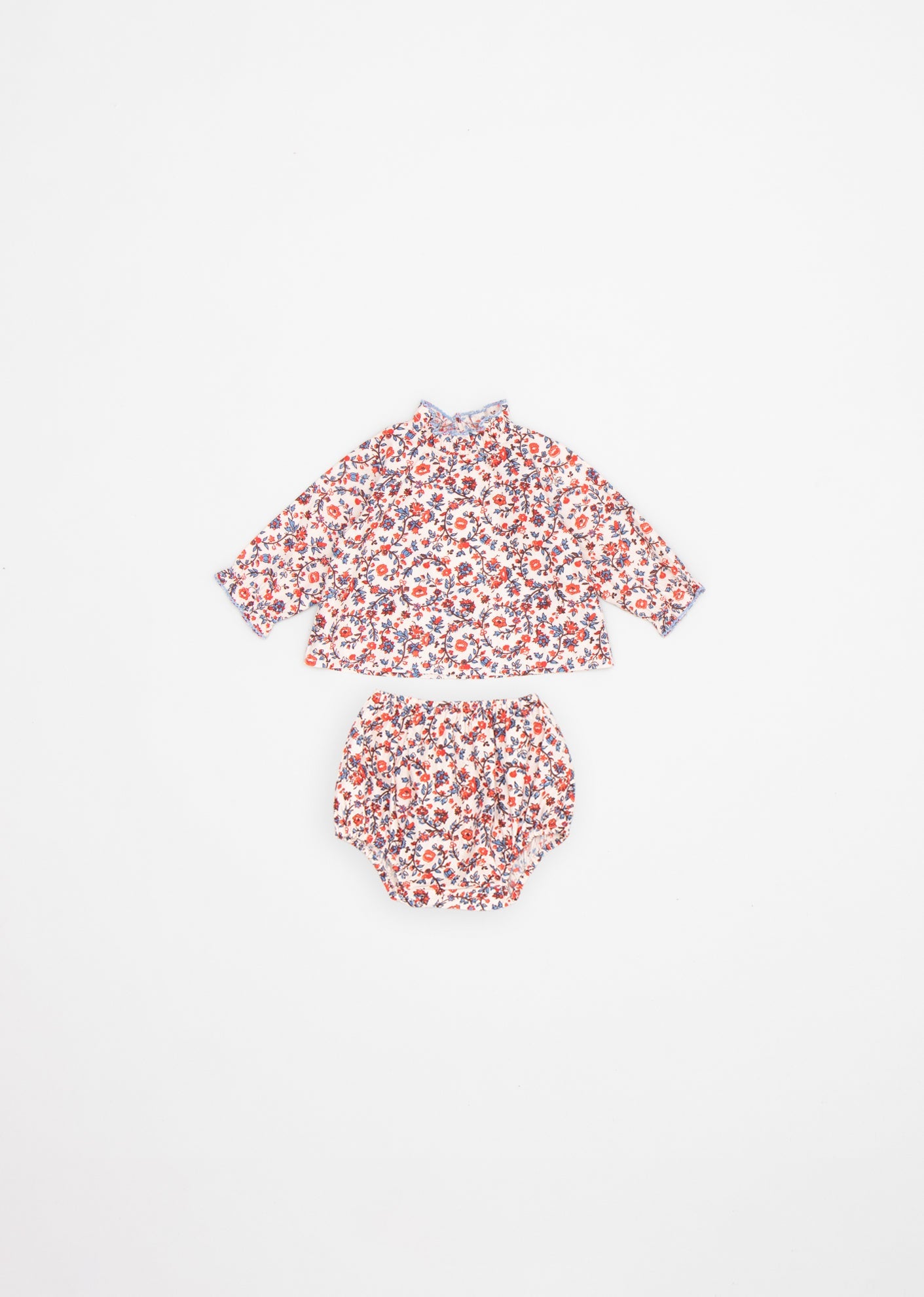 SANA BABY SET - CREAM FLORAL 1