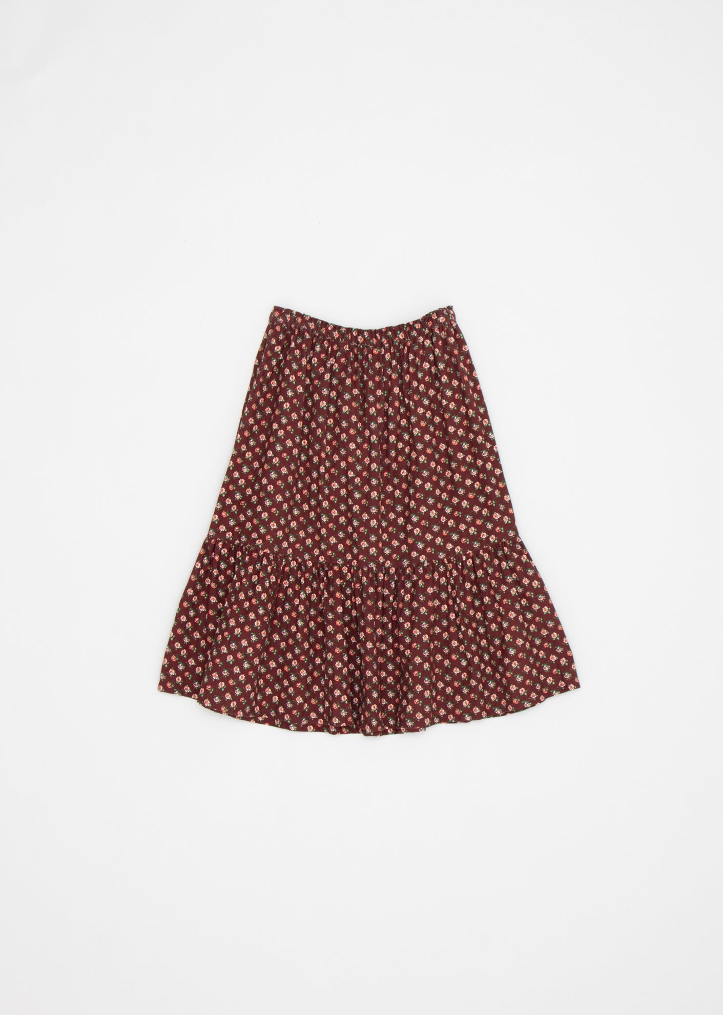 SIULA GIRL SKIRT - CHOCOLATE FLORAL 2