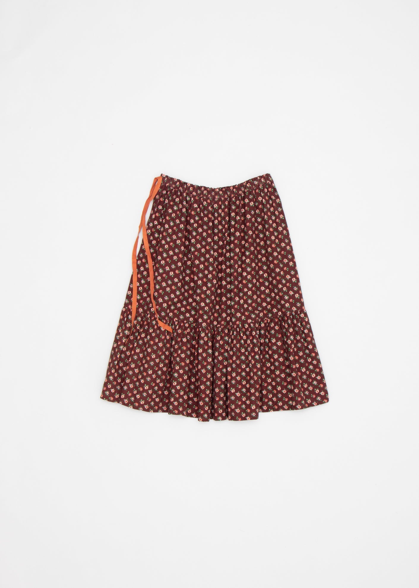 SIULA GIRL SKIRT - CHOCOLATE FLORAL 1