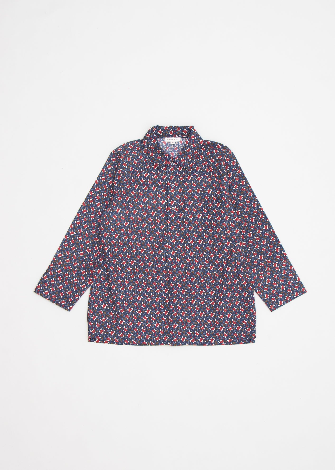 TAYLOR KIDS TUNIC - NAVY SEED PRINT 1