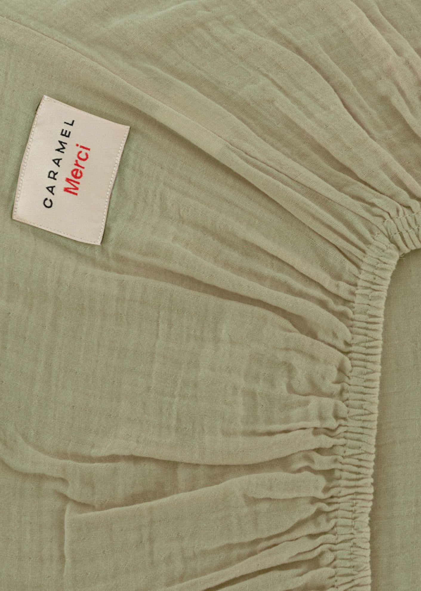 FITTED SHEET 60 X 120 - MERCI - VERT 77 RUE DE VARENNE